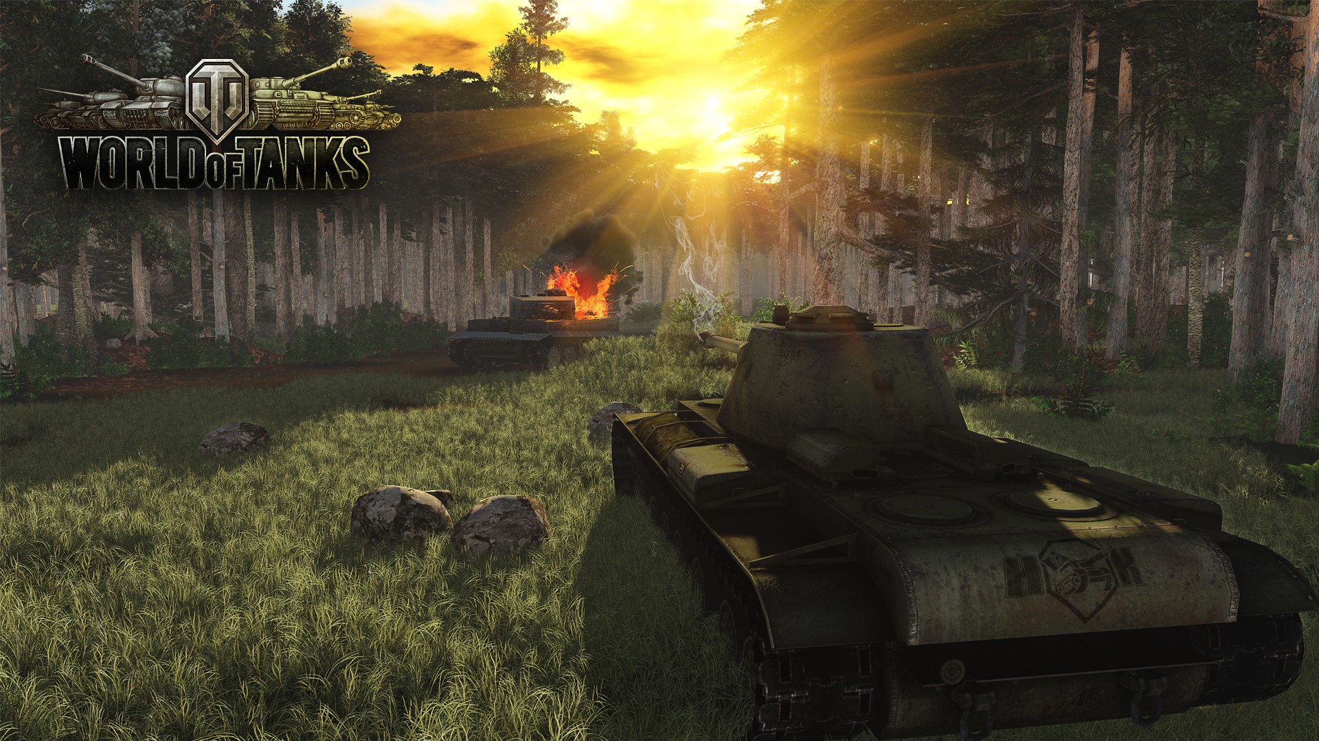 World Of Tanks Wargaming Video Games Tiger I Forest 1920x1080