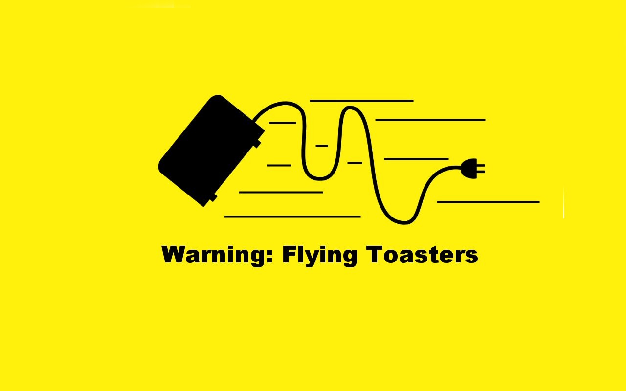 Humor Minimalism Quote Yellow Background Toaster 1280x800