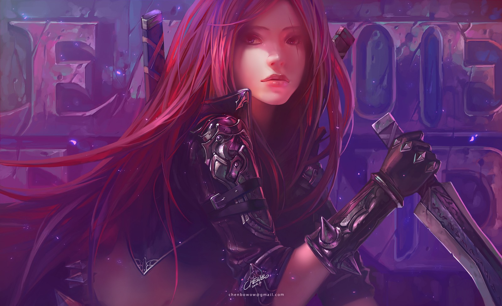 Chenbo Video Games Katarina League Of Legends Katarina League Of Legends Fantasy Girl 1600x977