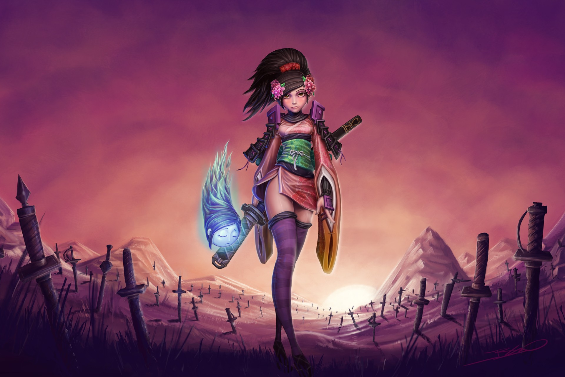 Artwork Fantasy Art Muramasa The Demon Blade 1920x1280