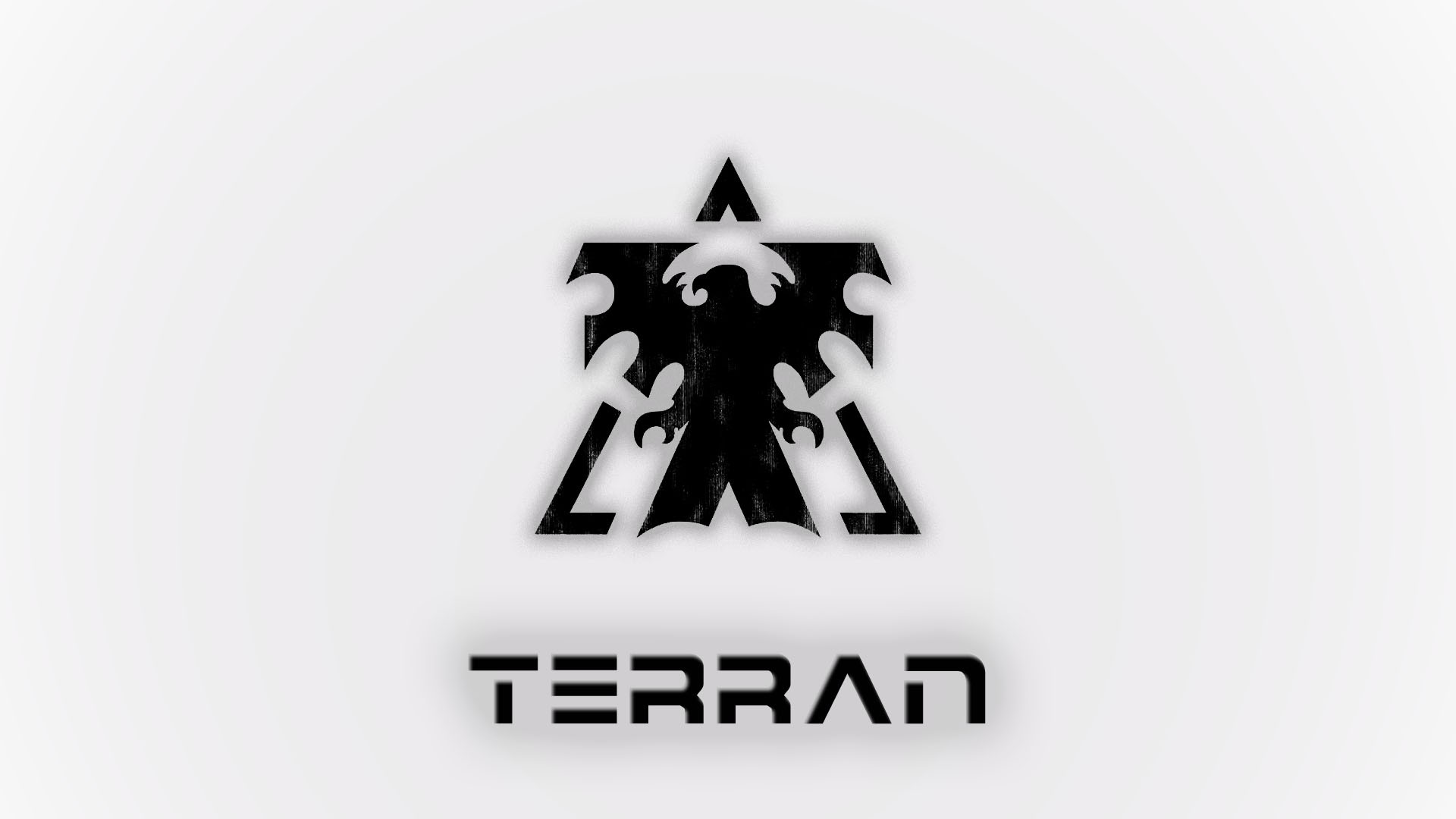 StarCraft Terran Video Games Minimalism White Background Simple Background 1920x1080