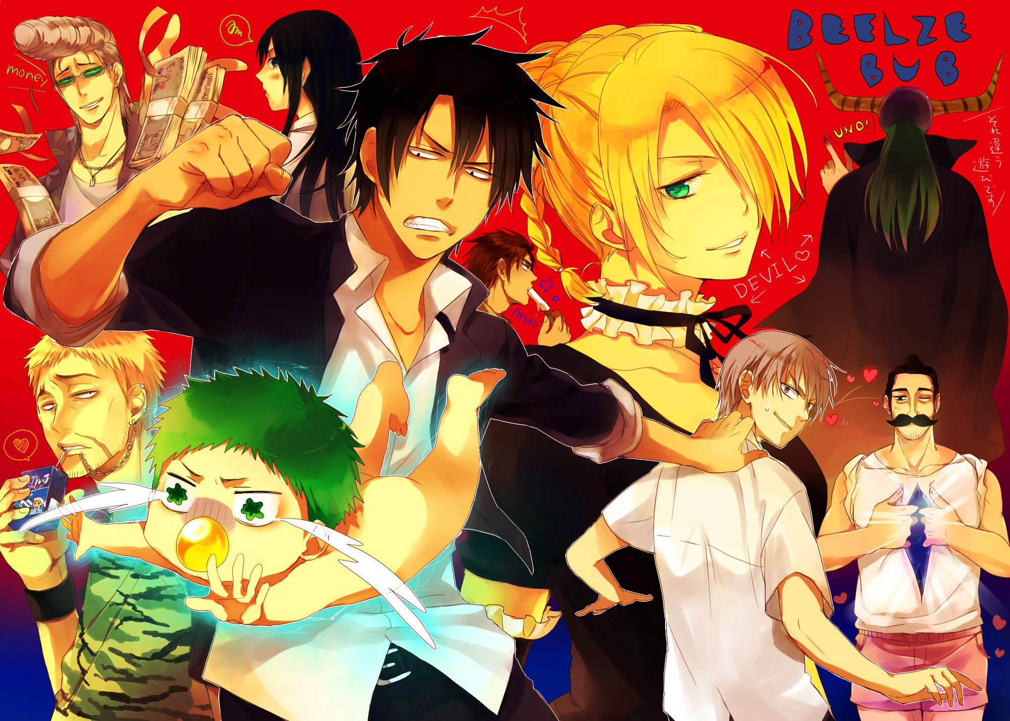 Beelzebub Anime Tatsumi Oga Anime Boys 2000x1428