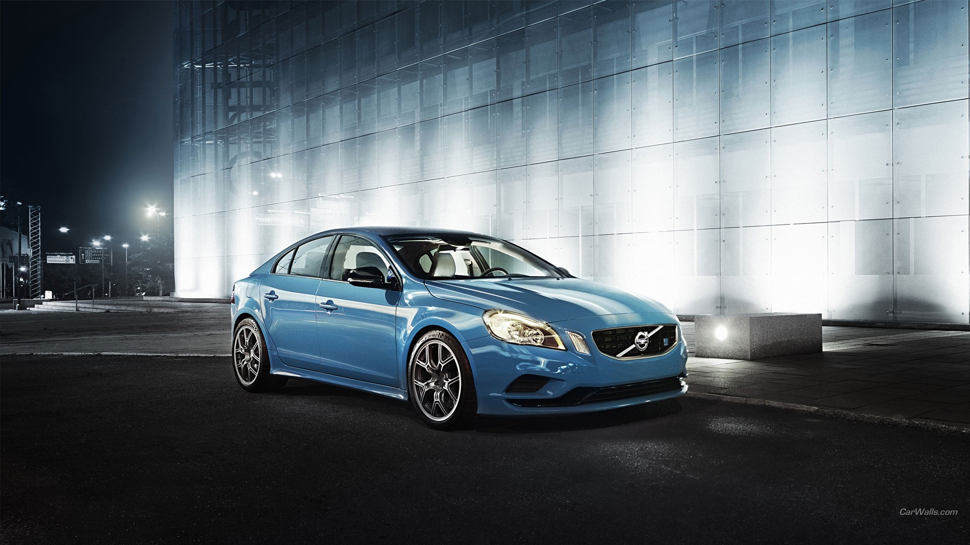 Volvo S60 Car Blue Cars Polestar Racing Swedish Cars Saloon Cars Volvo Vehicle 1920x1080