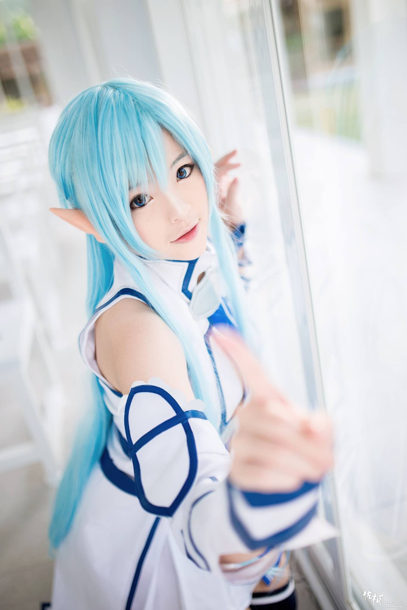 Misa TW Cosplayer Sword Art Online Yuuki Asuna Cosplay Women Asian Fake Iris Wigs 1365x2048