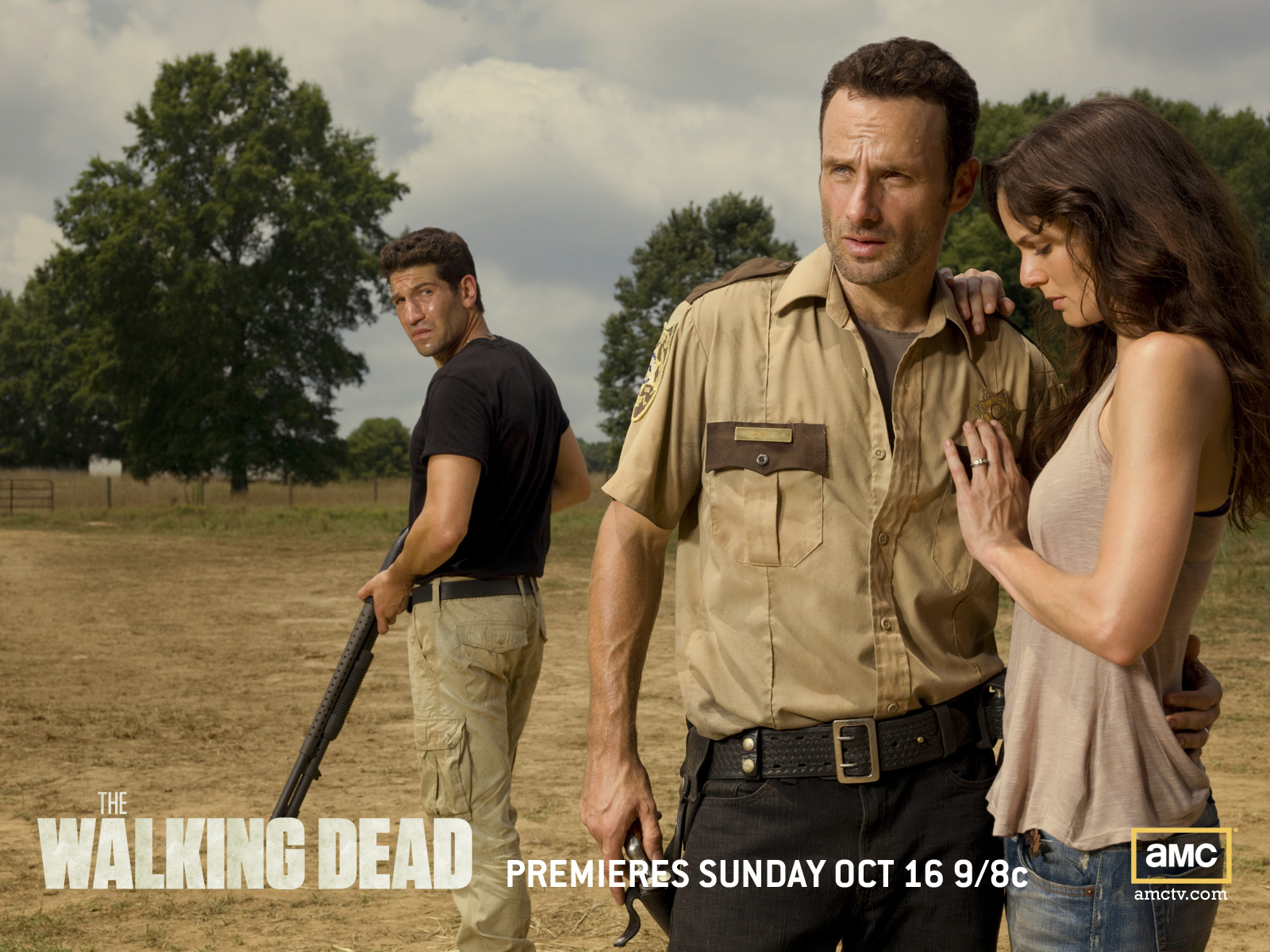 Horror The Walking Dead Sarah Wayne Callies Lori Grimes Andrew Lincoln Rick Grimes Jon Bernthal Shan 1600x1200