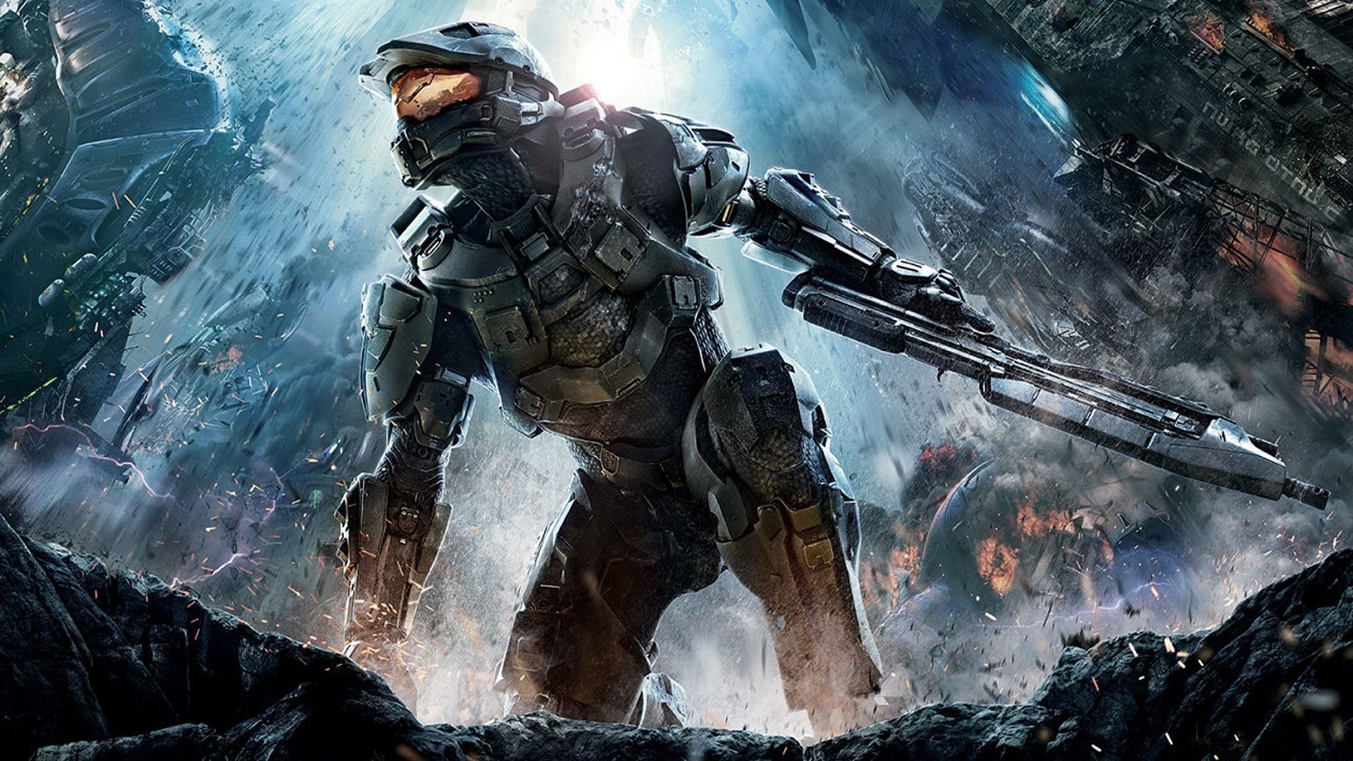 Halo Halo 4 Video Games Futuristic Science Fiction Chief 1920x1080