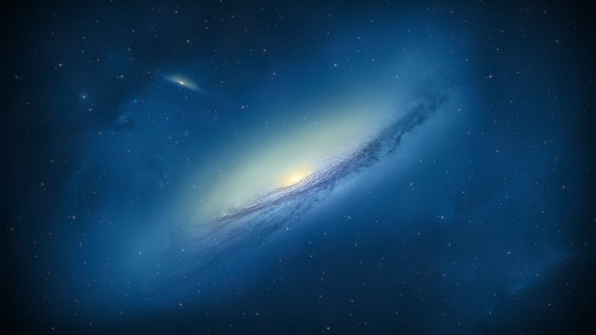 Space Space Art Blue Galaxy Digital Art NGC 3190 1920x1080