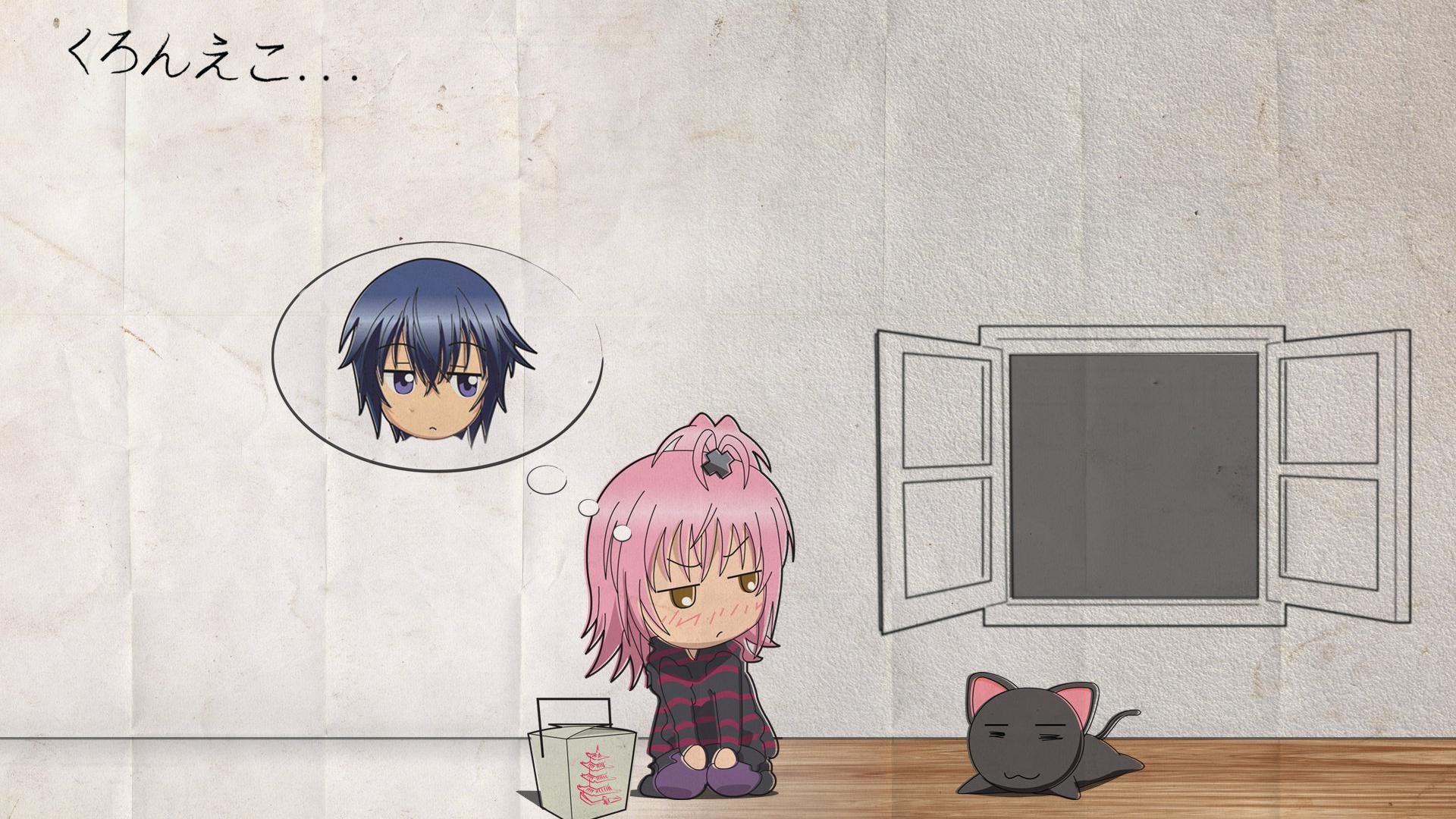 Shugo Chara Hinamori Amu Anime Girls Anime Boys Cats Window Anime 1920x1080