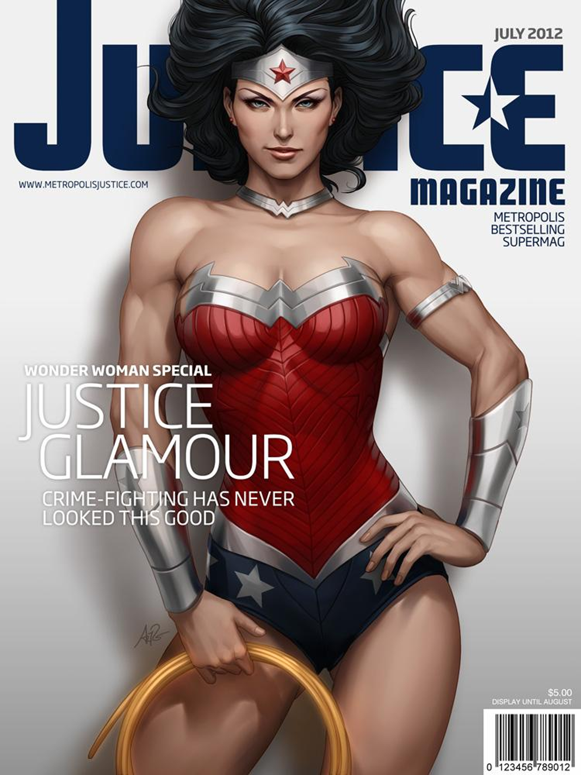 Superhero Wonder Woman Magazine Cover DC Comics 1920x2560