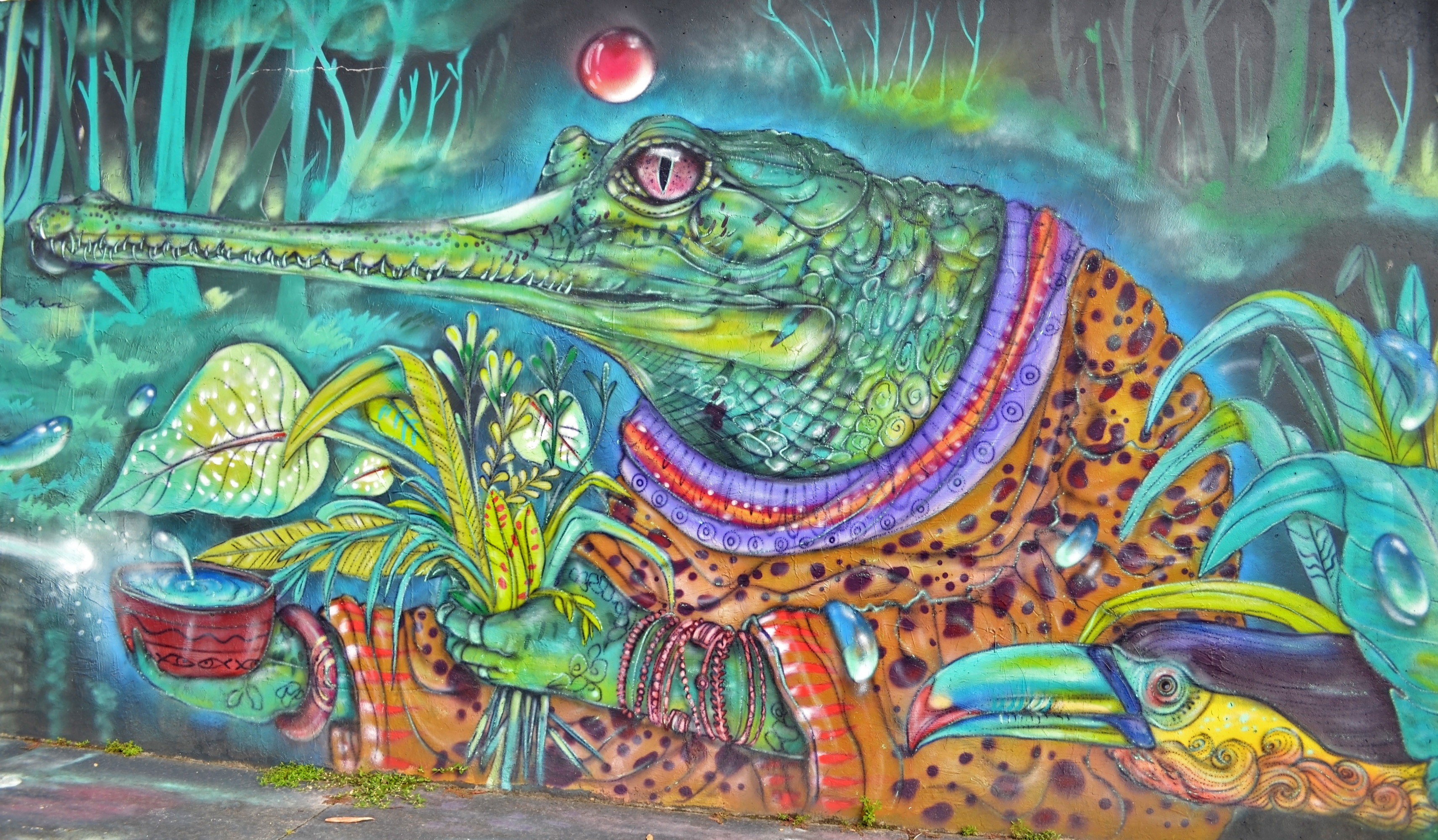 Graffiti Alligator Artwork Urban Art Artistic 3422x2000