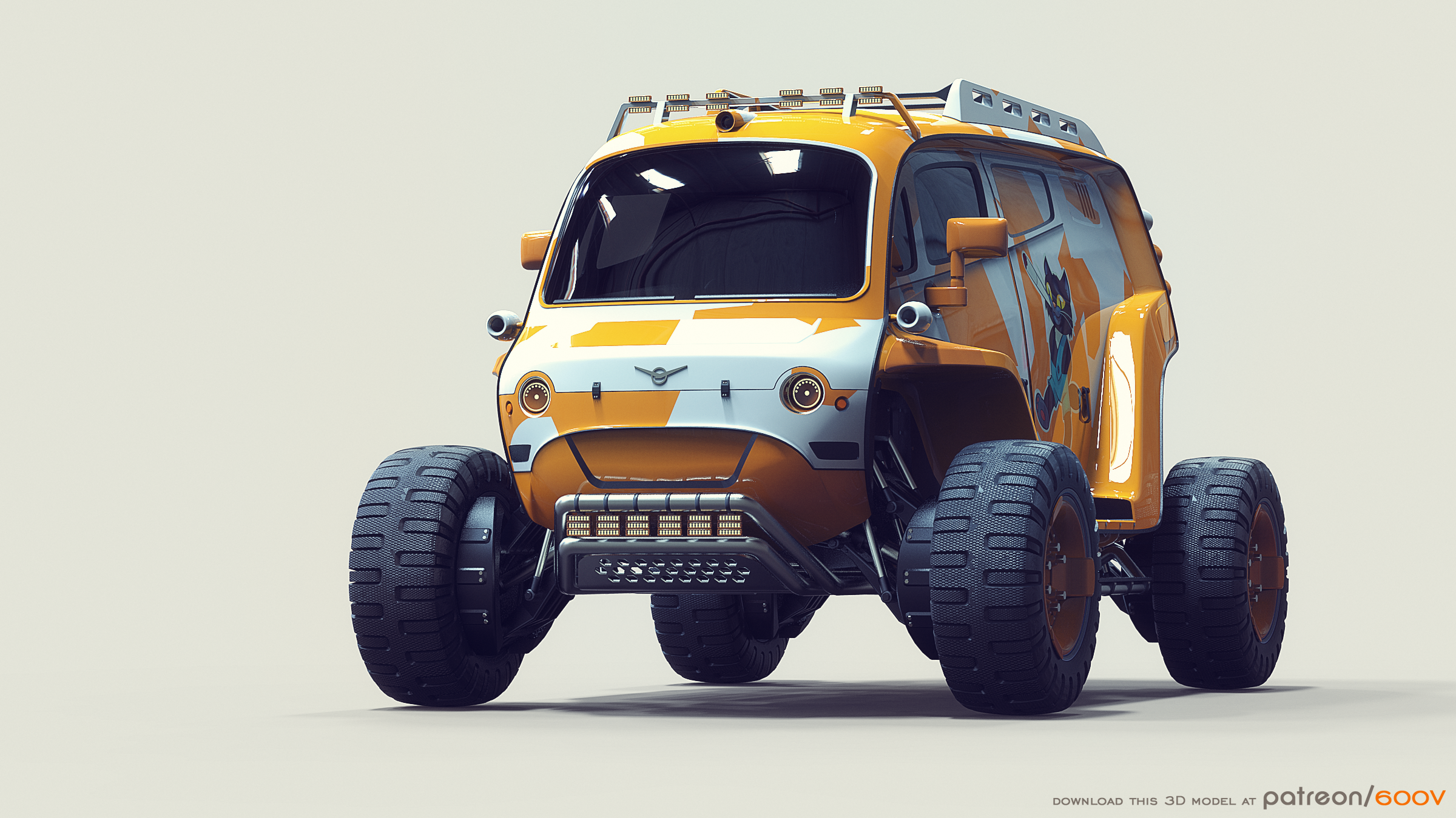 Concept Cars Car 600v UAZ 2061 UAZ 2400x1350