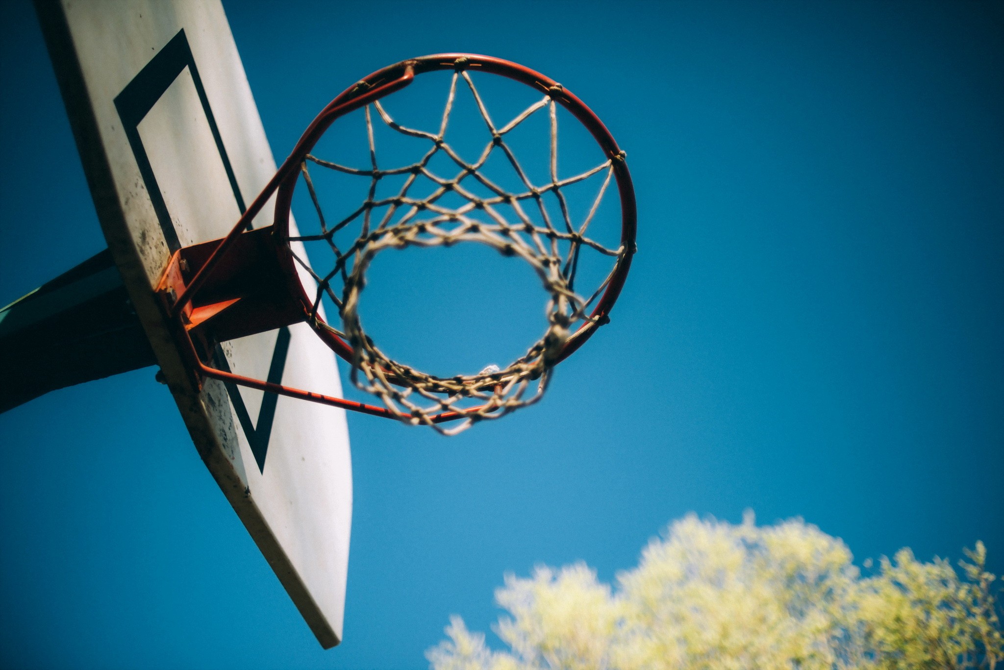 Basketball Hoop Outdoors Ball 2048x1367