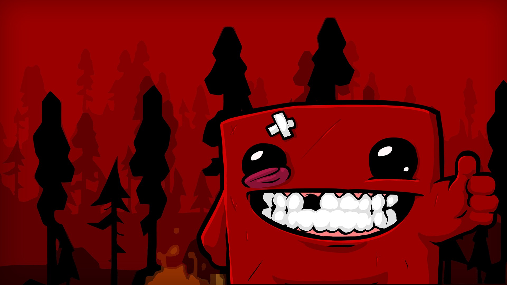 Super Meat Boy Video Games Video Game Art 1920x1080