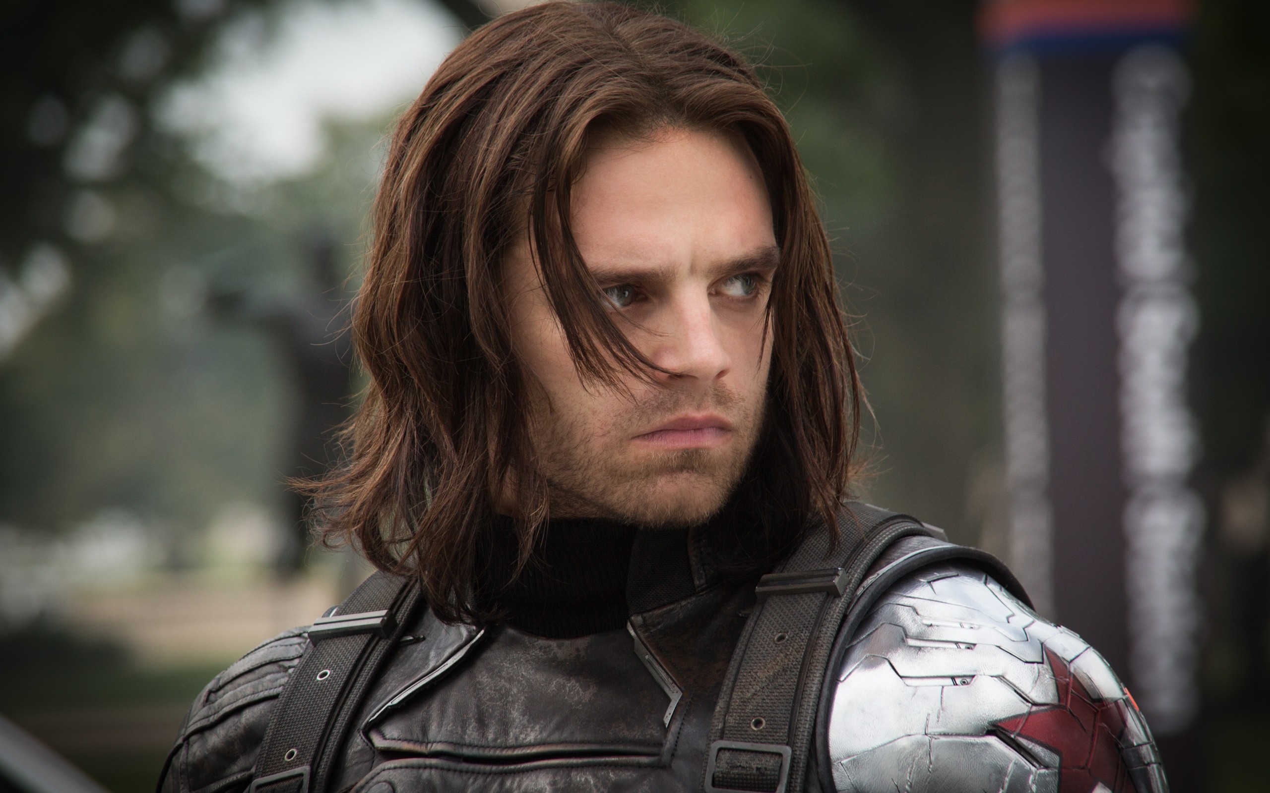 Captain America The Winter Soldier Bucky Barnes Actor Men Movie Scenes 2560x1600