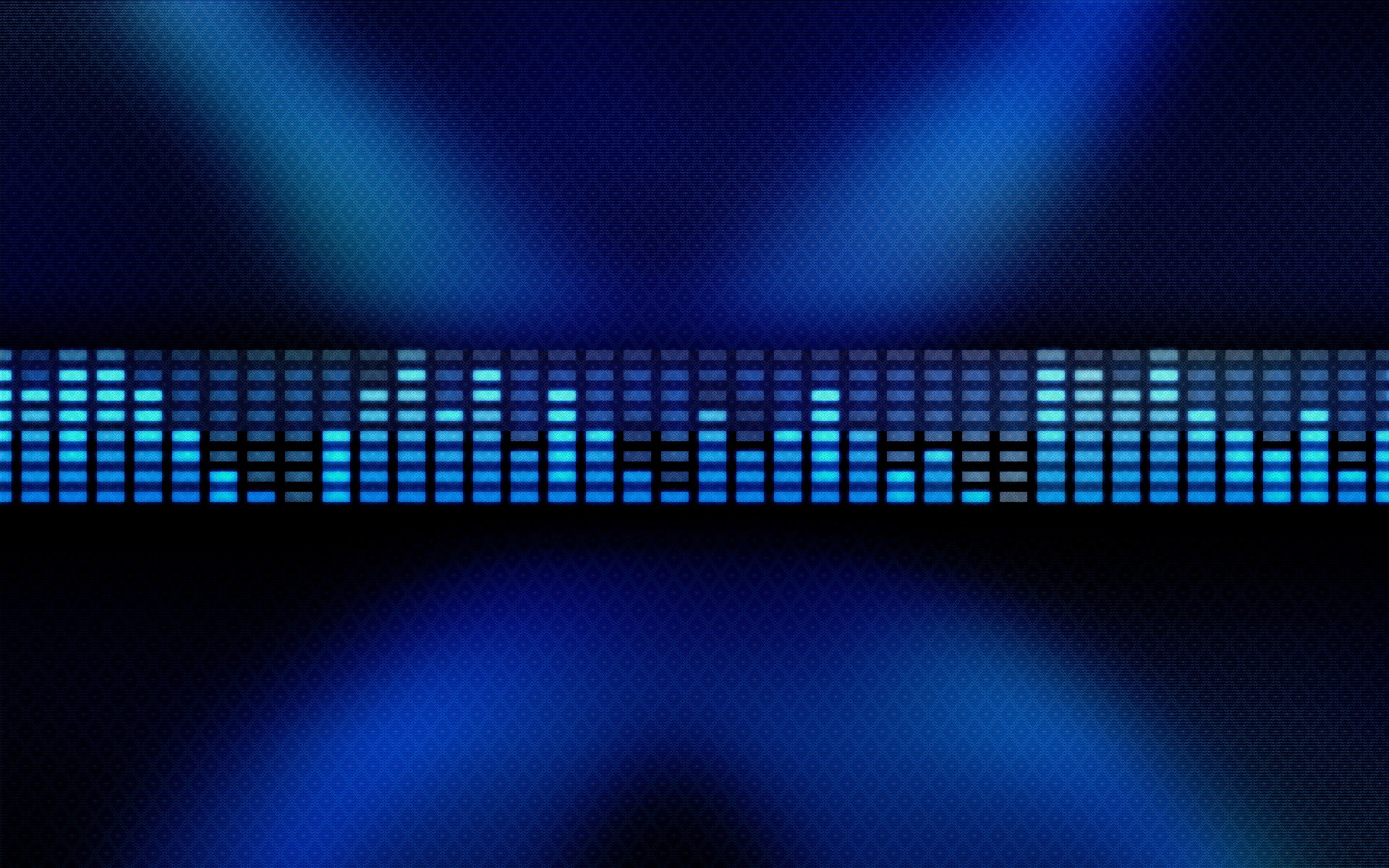 Audio Spectrum Digital Art Abstract CGi Blue Rectangle Lights 1920x1200