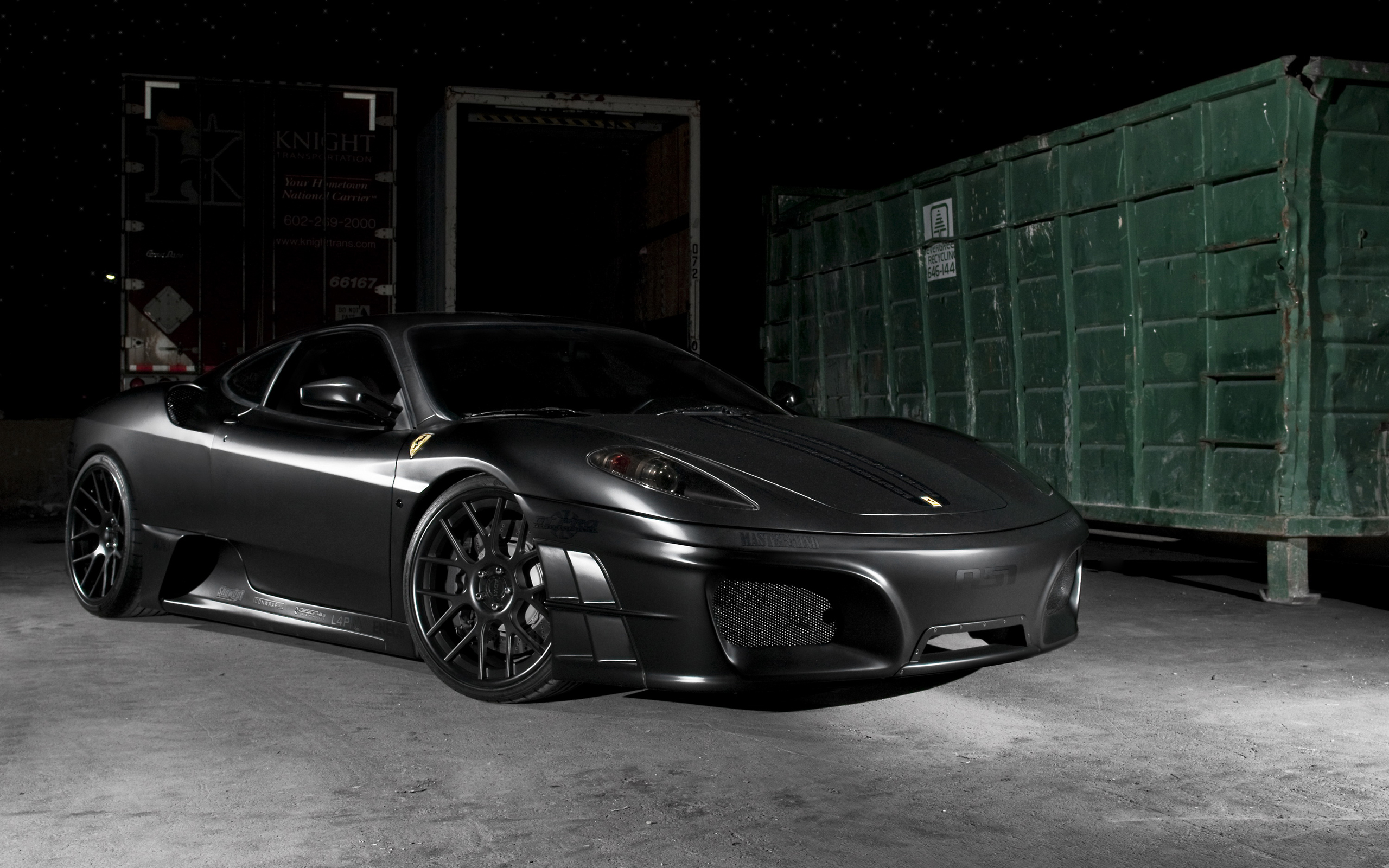 Car Ferrari Black Cars Vehicle Supercars Container Dark 2560x1600