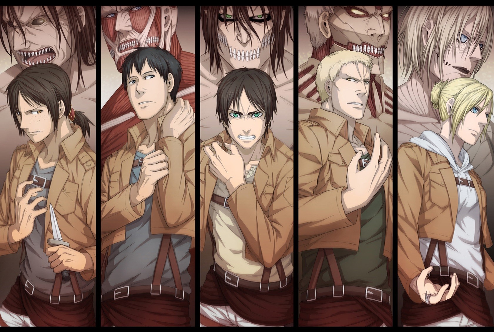 Eren Jeager Ymir Anime 1680x1129