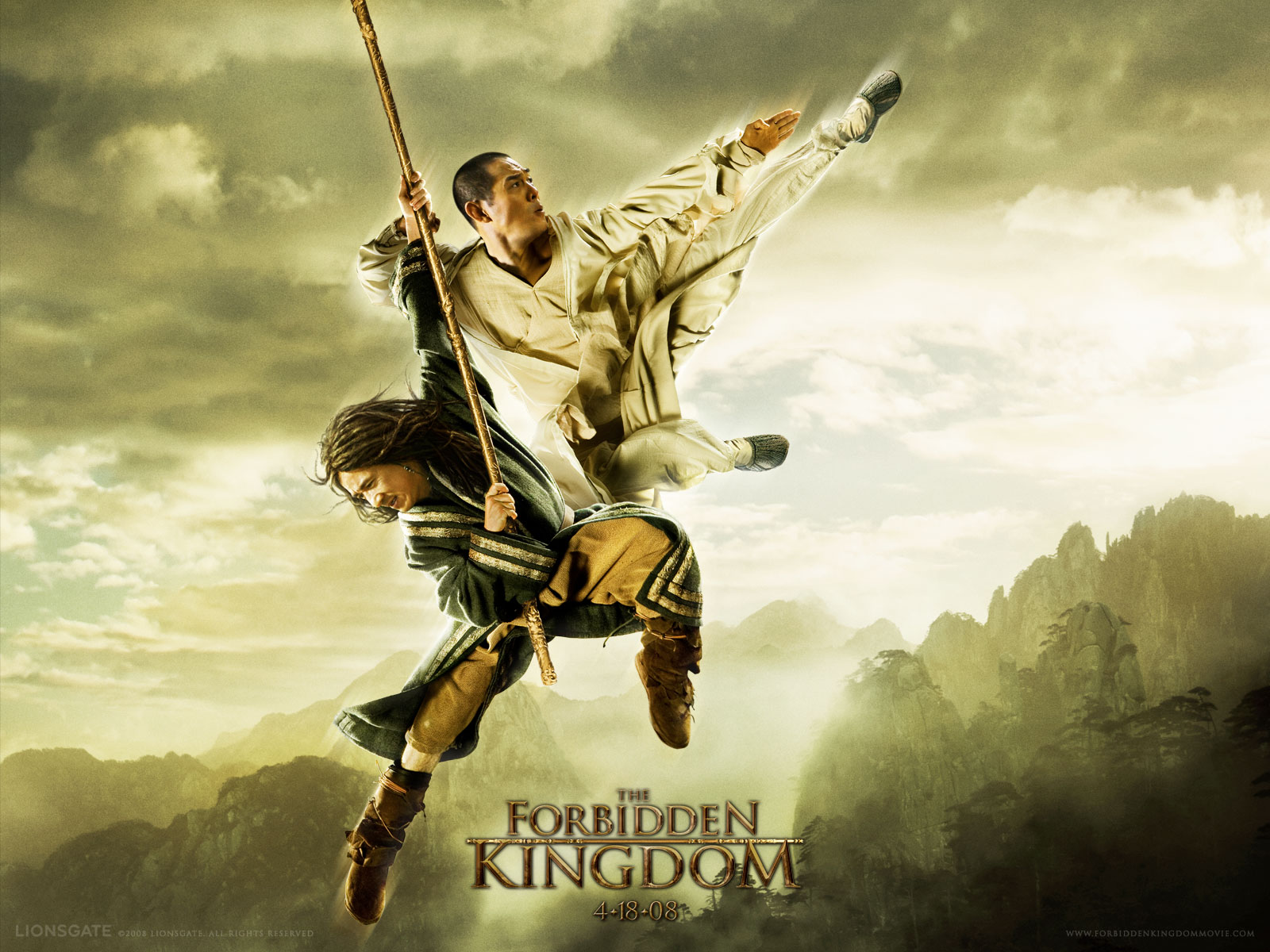 Jackie Chan Jet Li Movies The Forbidden Kingdom Martial Arts 1600x1200