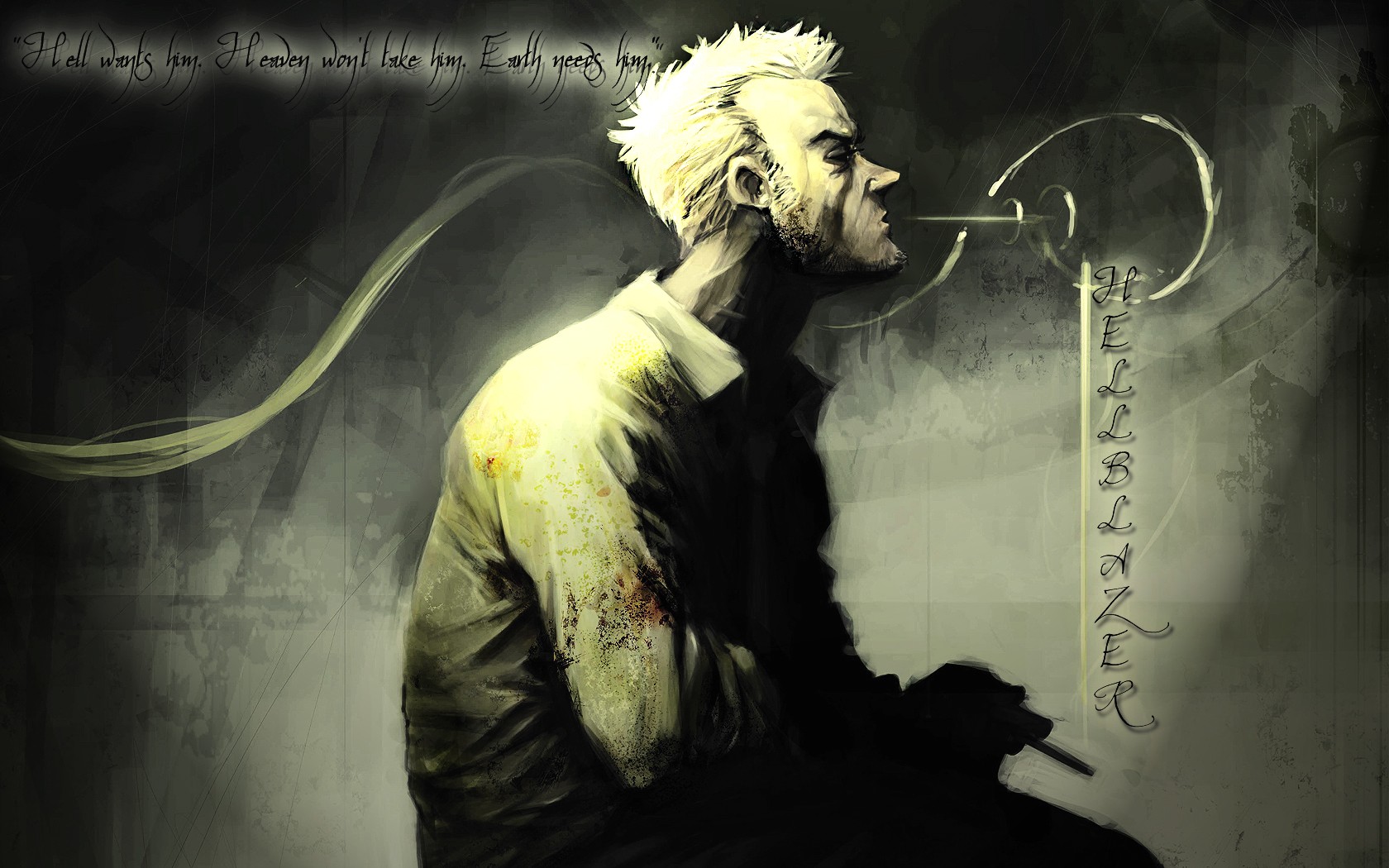 Constantine Hellblazer Comic Art 1680x1050