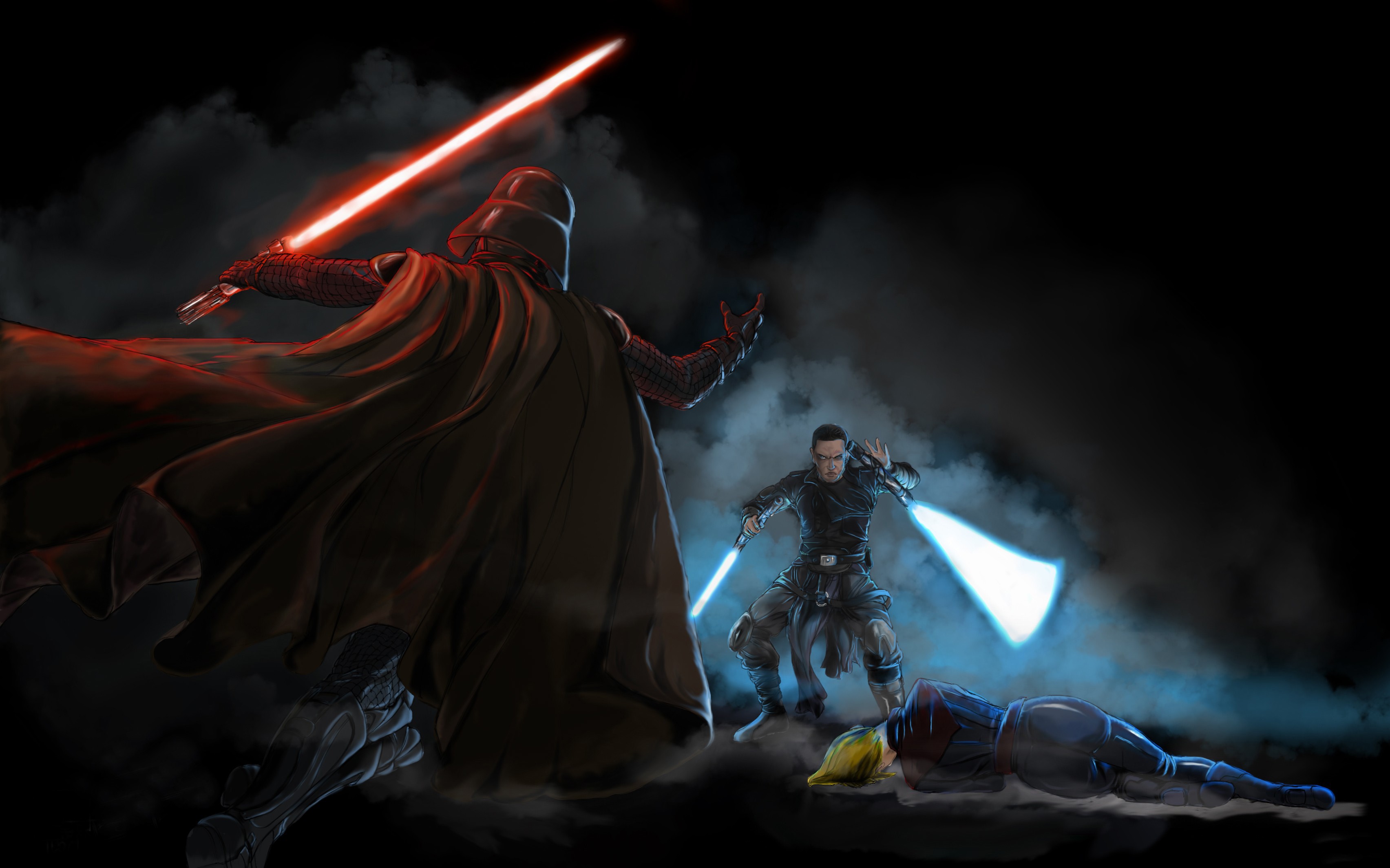 Star Wars Artwork Darth Vader Star Wars The Force Unleashed Ii 3409x2130