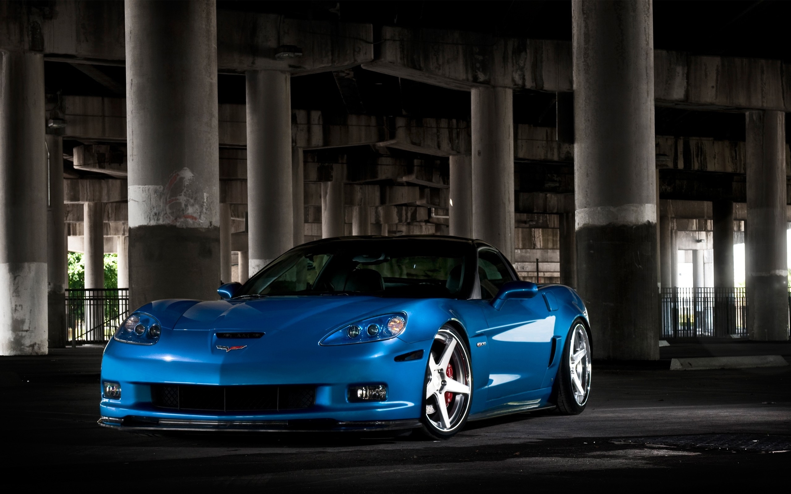 Chevrolet Corvette ZR1 Sport Car Blue Car 2560x1600