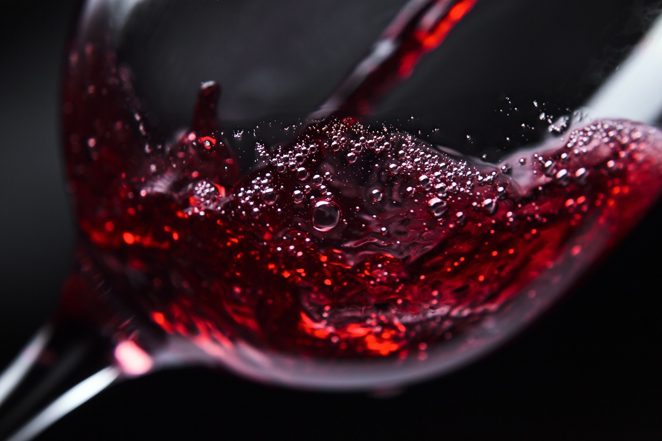 Drinking Glass Wine Macro Red Red Wine Drink 2560x1707