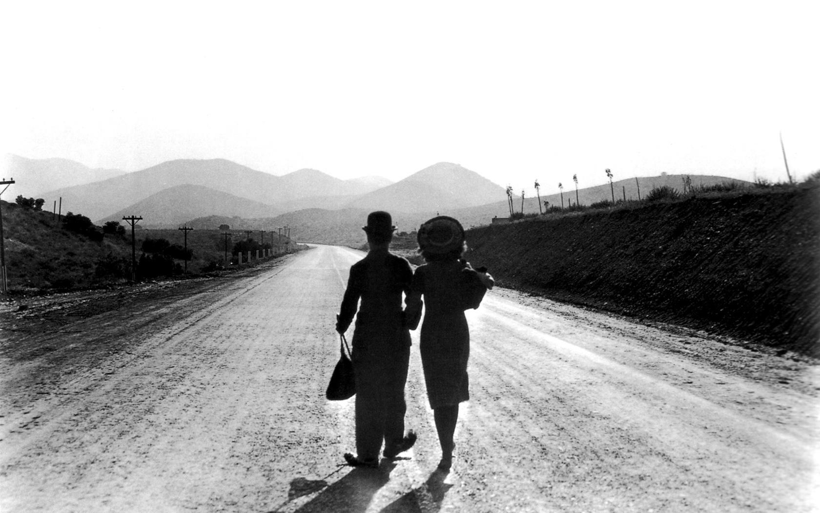 Charlie Chaplin The Tramp Modern Times Monochrome Movies 1680x1050