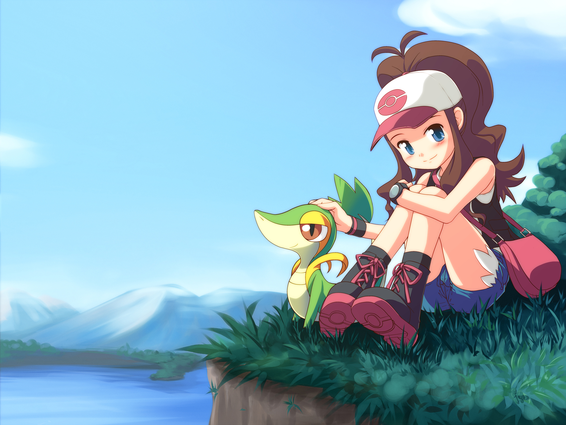 Pokemon Snivy Pokemon Hilda Pokemon 1920x1440