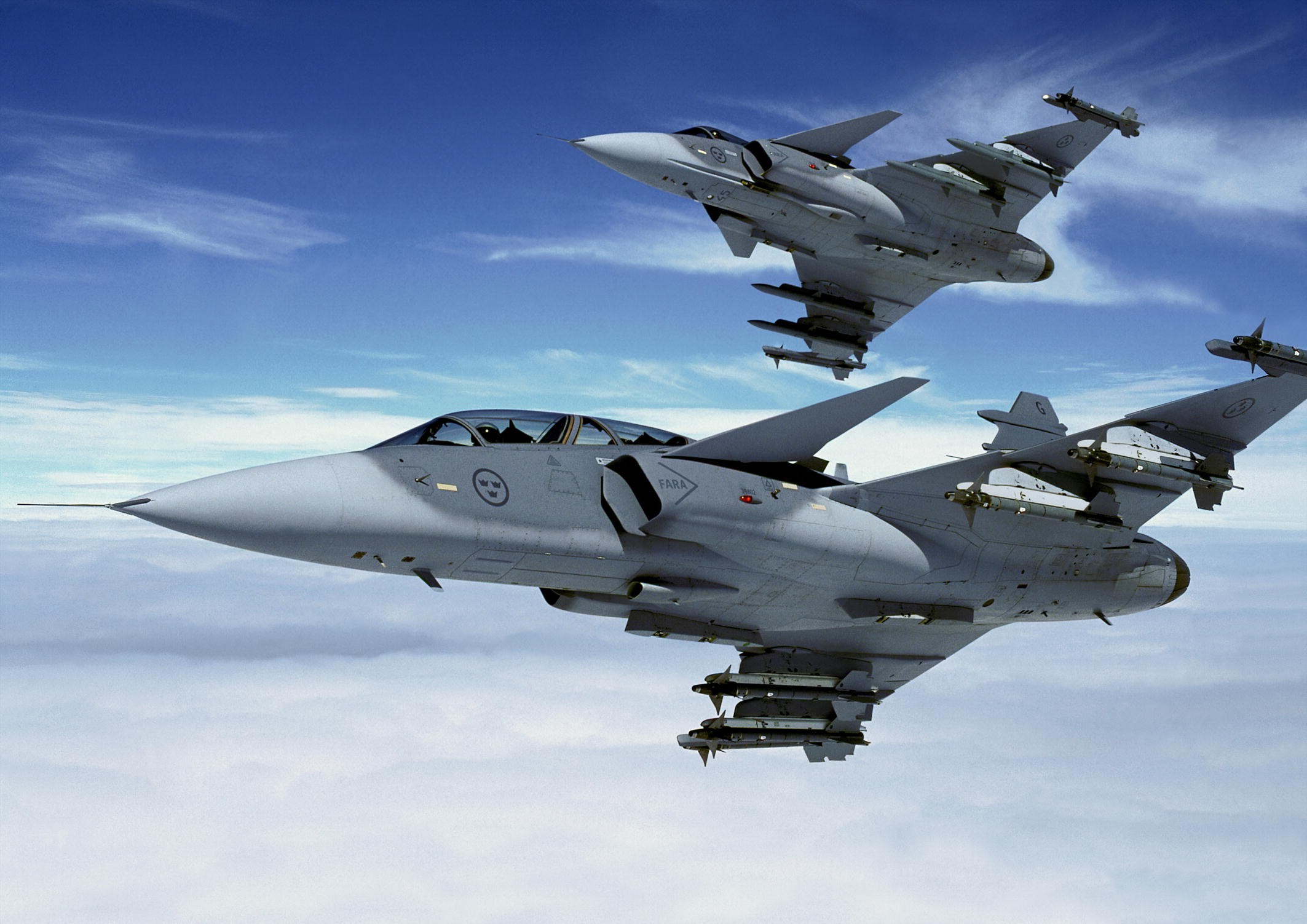 JAS 39 Gripen Airplane Aircraft Sky Military Aircraft Vehicle Military 2126x1503