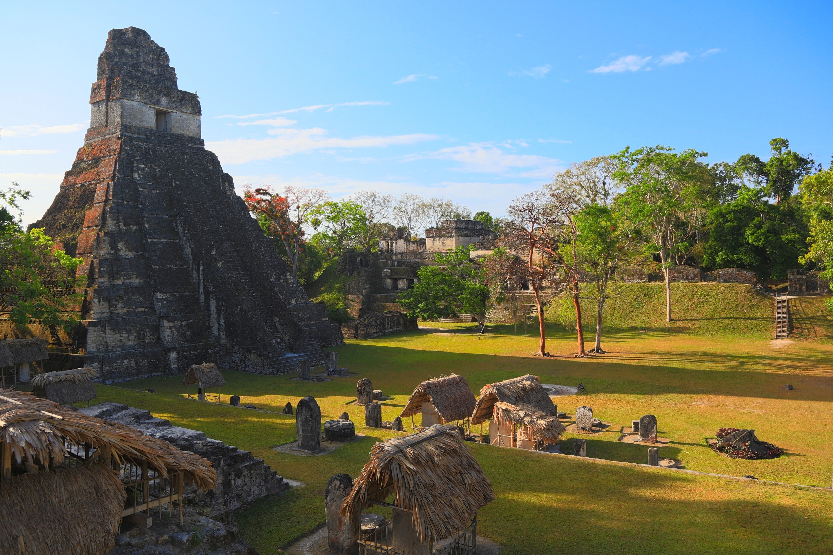 Maya Civilization Ancient Pyramid Ruins Tikal 2880x1920