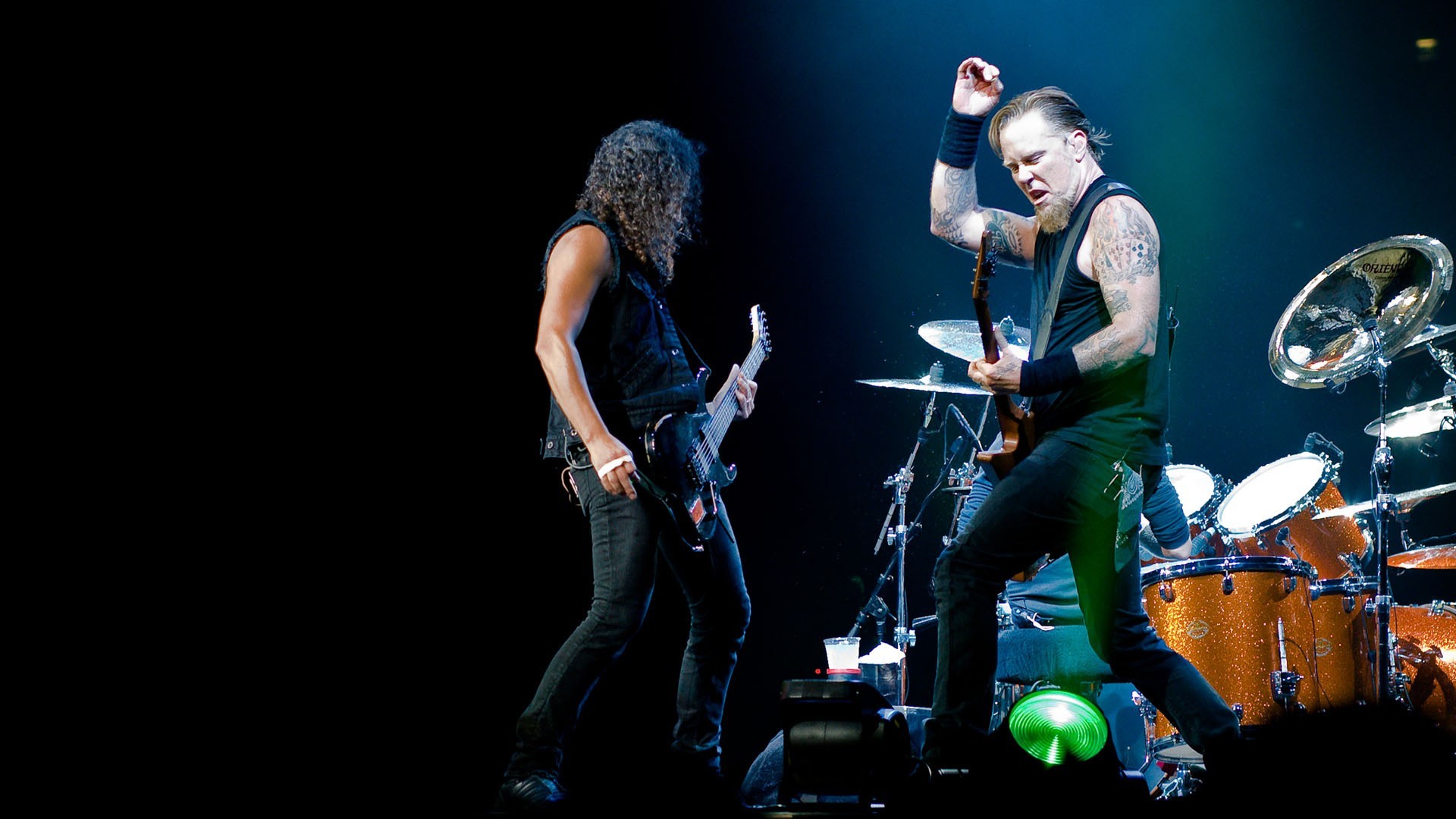 Metallica James Hetfield Kirk Hammett Big 4 Concerts Heavy Metal Guitarist 1920x1080