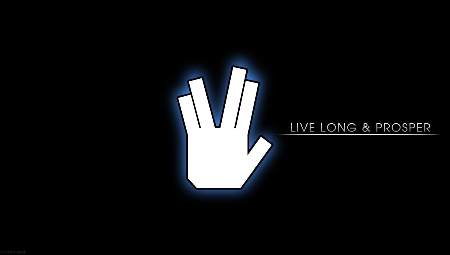 Star Trek Live Long And Prosper Minimalism 1500x850