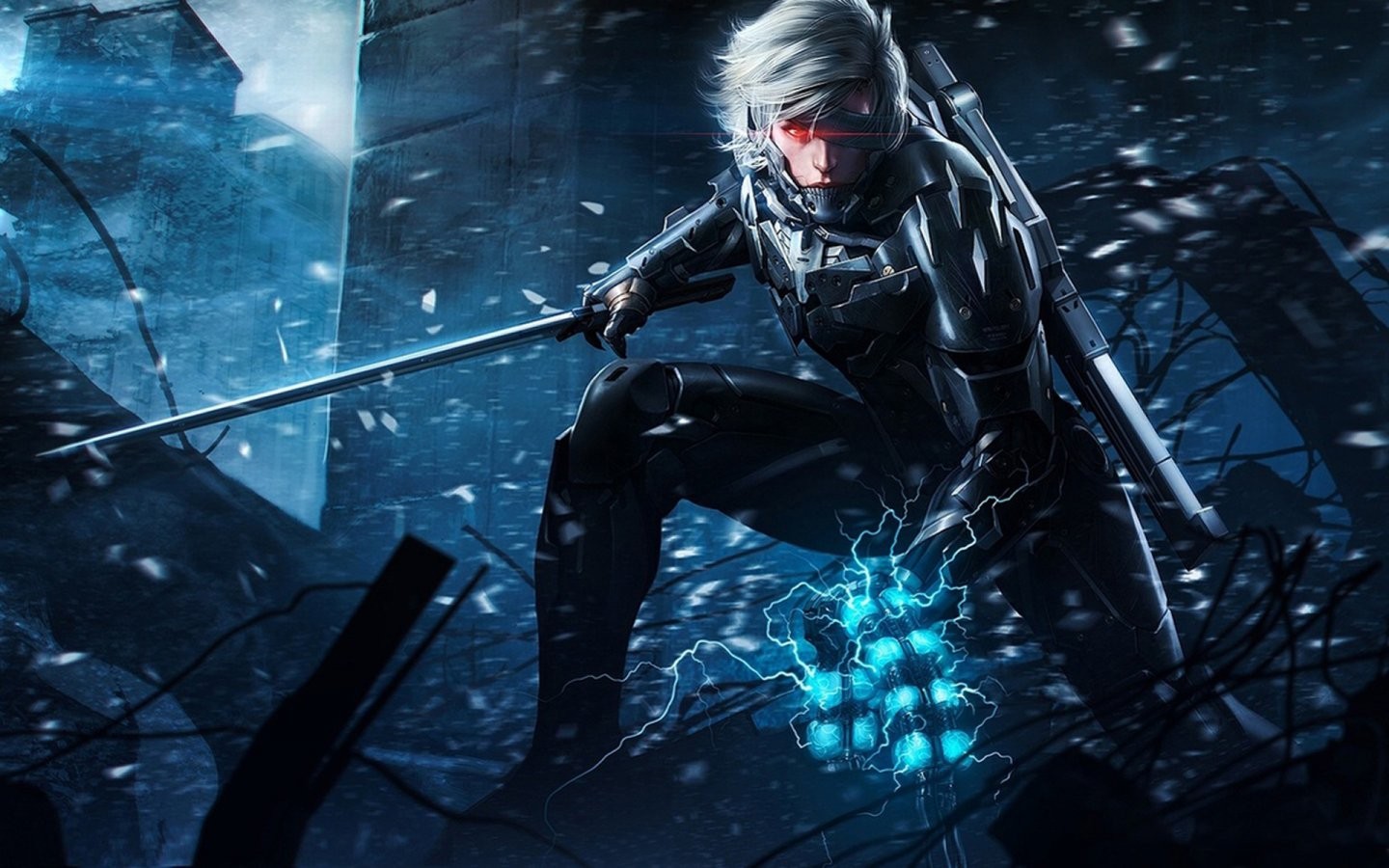 Raiden Metal Gear Solid Metal Gear Rising Revengeance Video Games Sword 1440x900