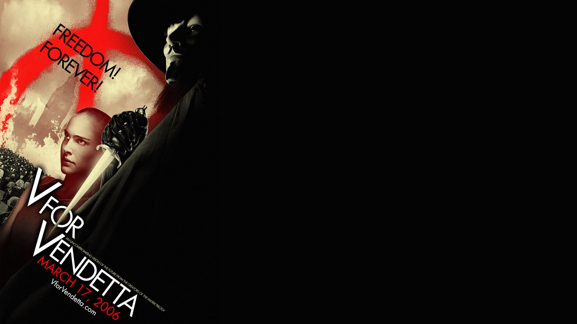 V For Vendetta Natalie Portman 2006 Year Movies 1920x1080