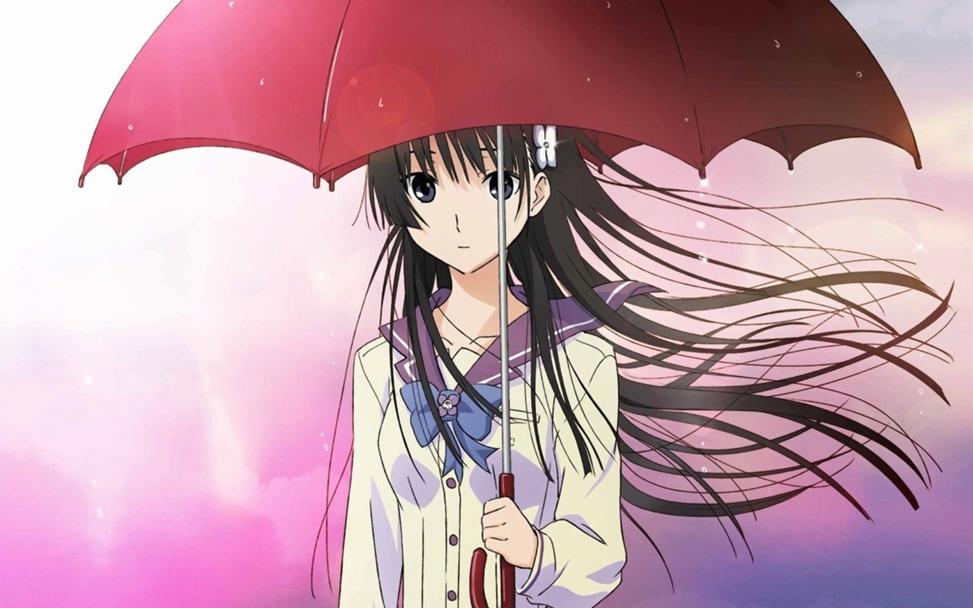 Anime Girls Anime Artwork Sanka Rea Sankarea Umbrella School Uniform 1920x1200