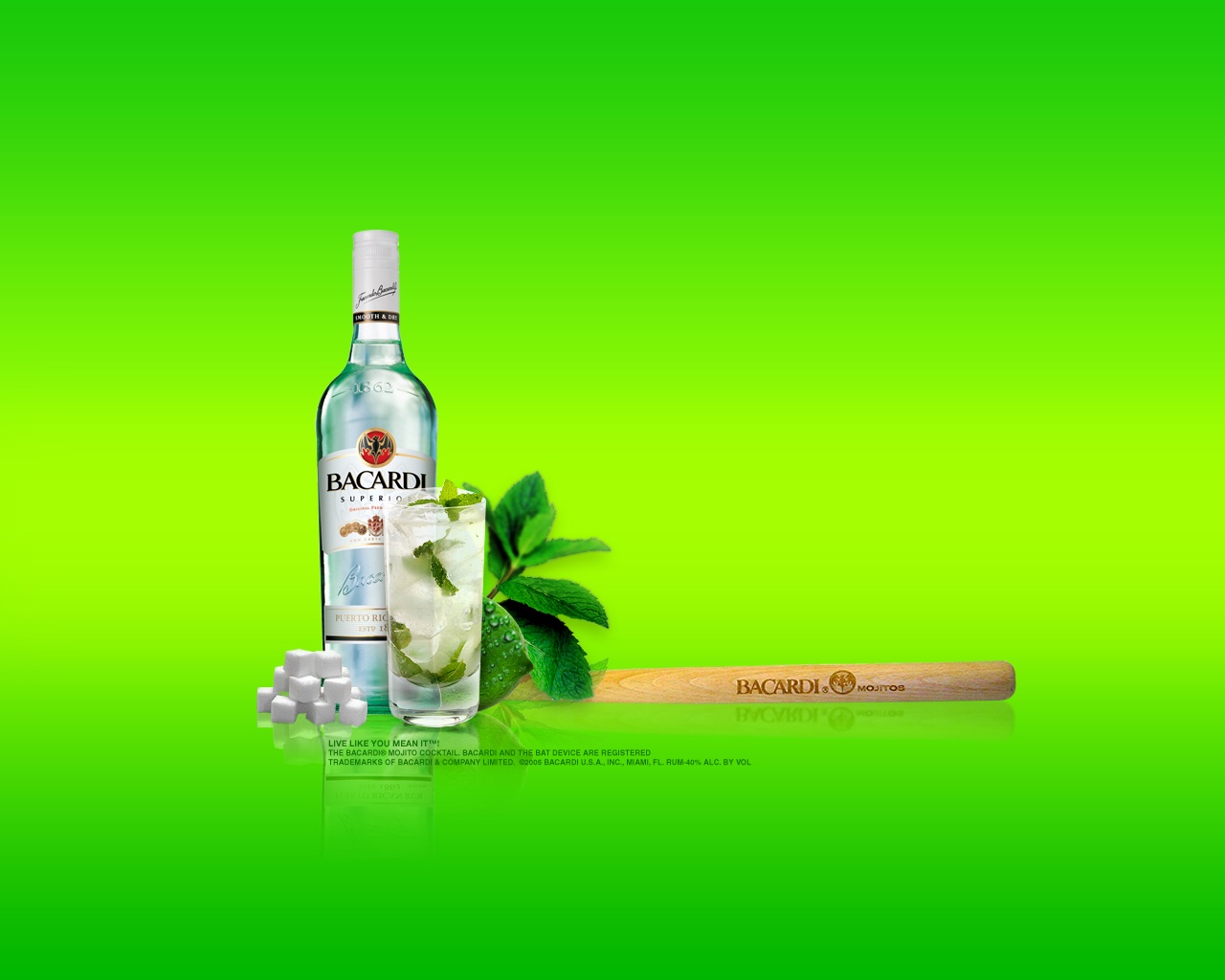 Bacardi Rum Liquor Cocktail Drink Alcohol 1280x1024