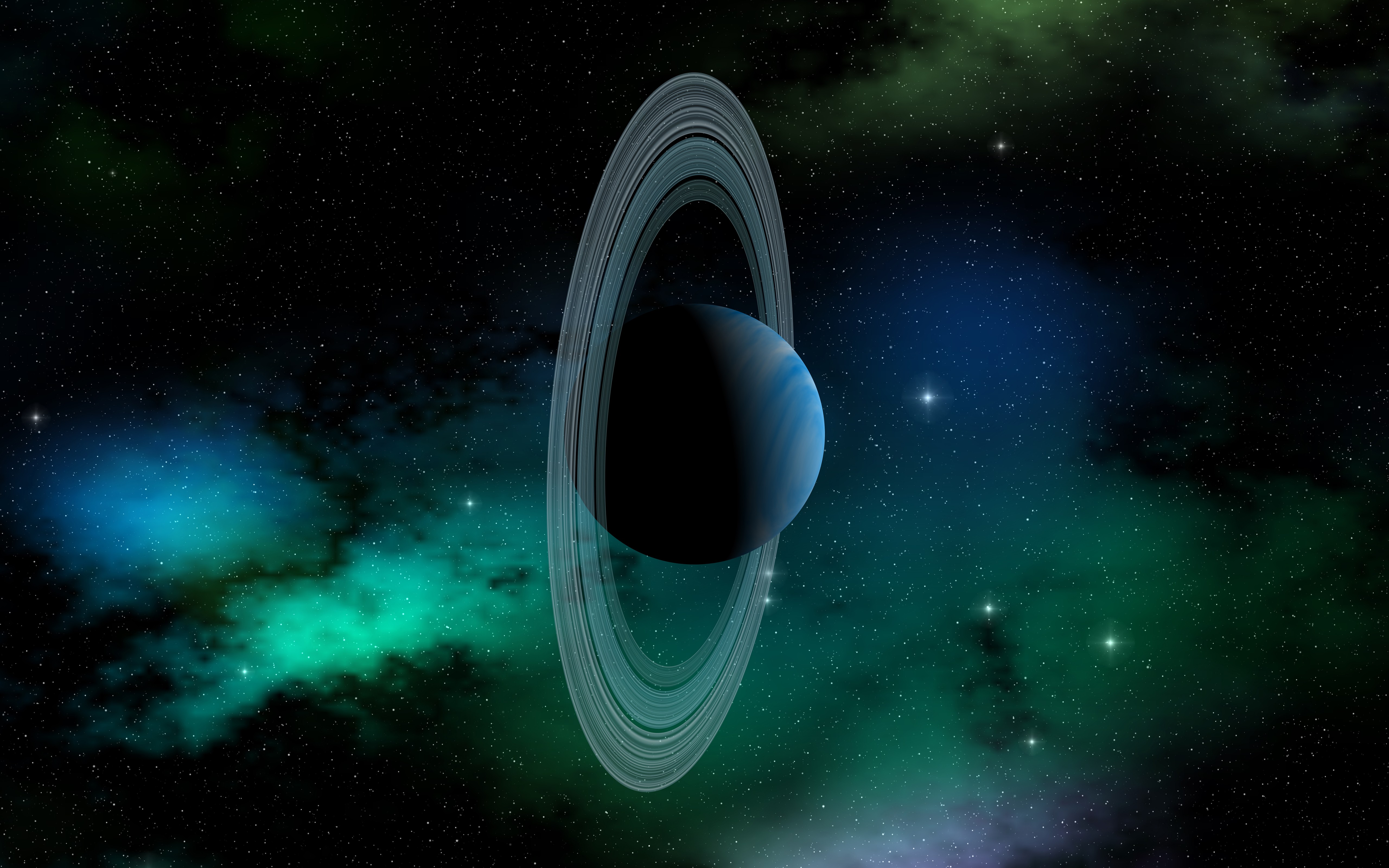 Uranus Planet Solar System Planetary Rings Space Art Artwork 5120x3200