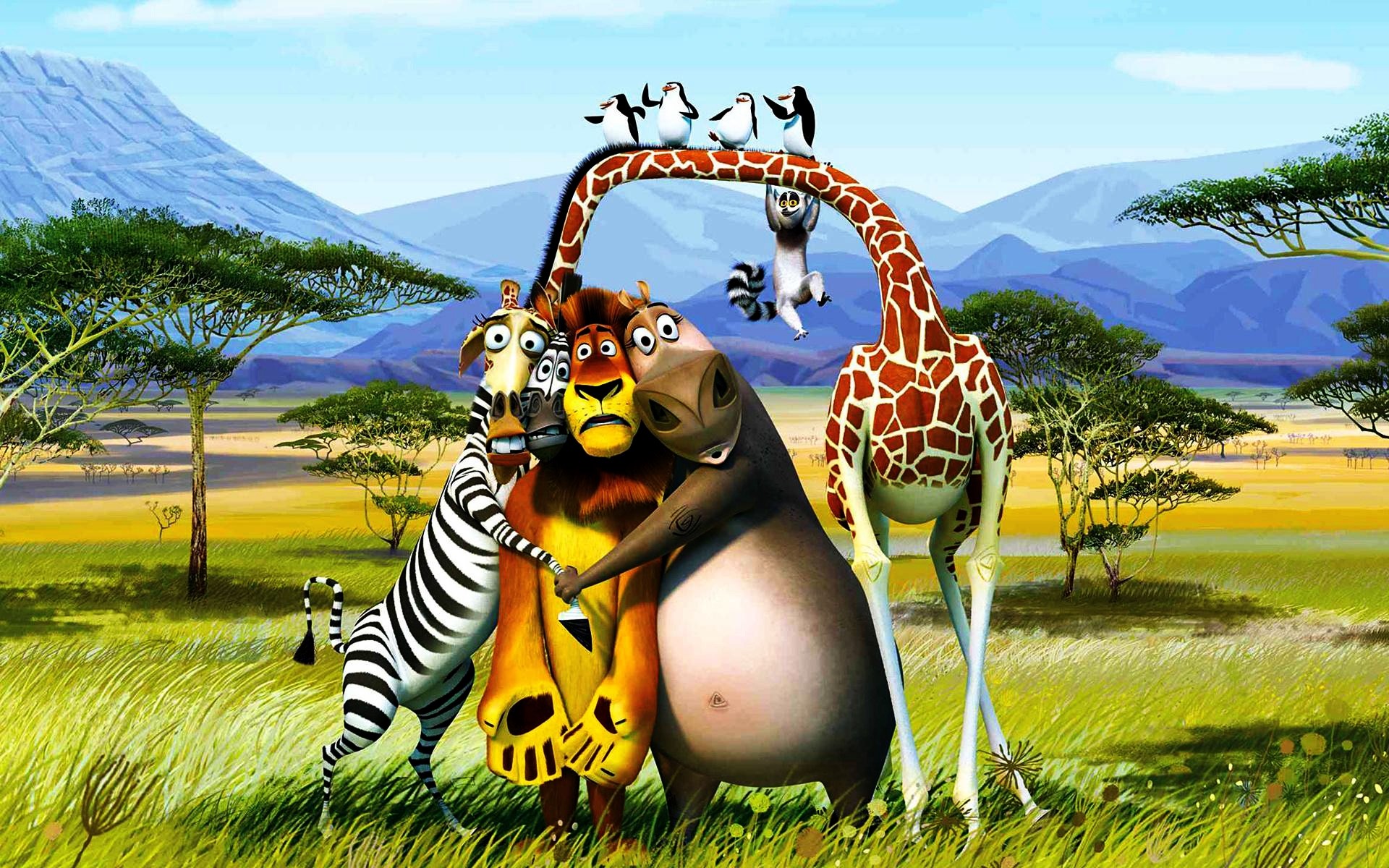 Movies 3D Madagascar Madagascar Movie Wildlife Animals 1920x1200