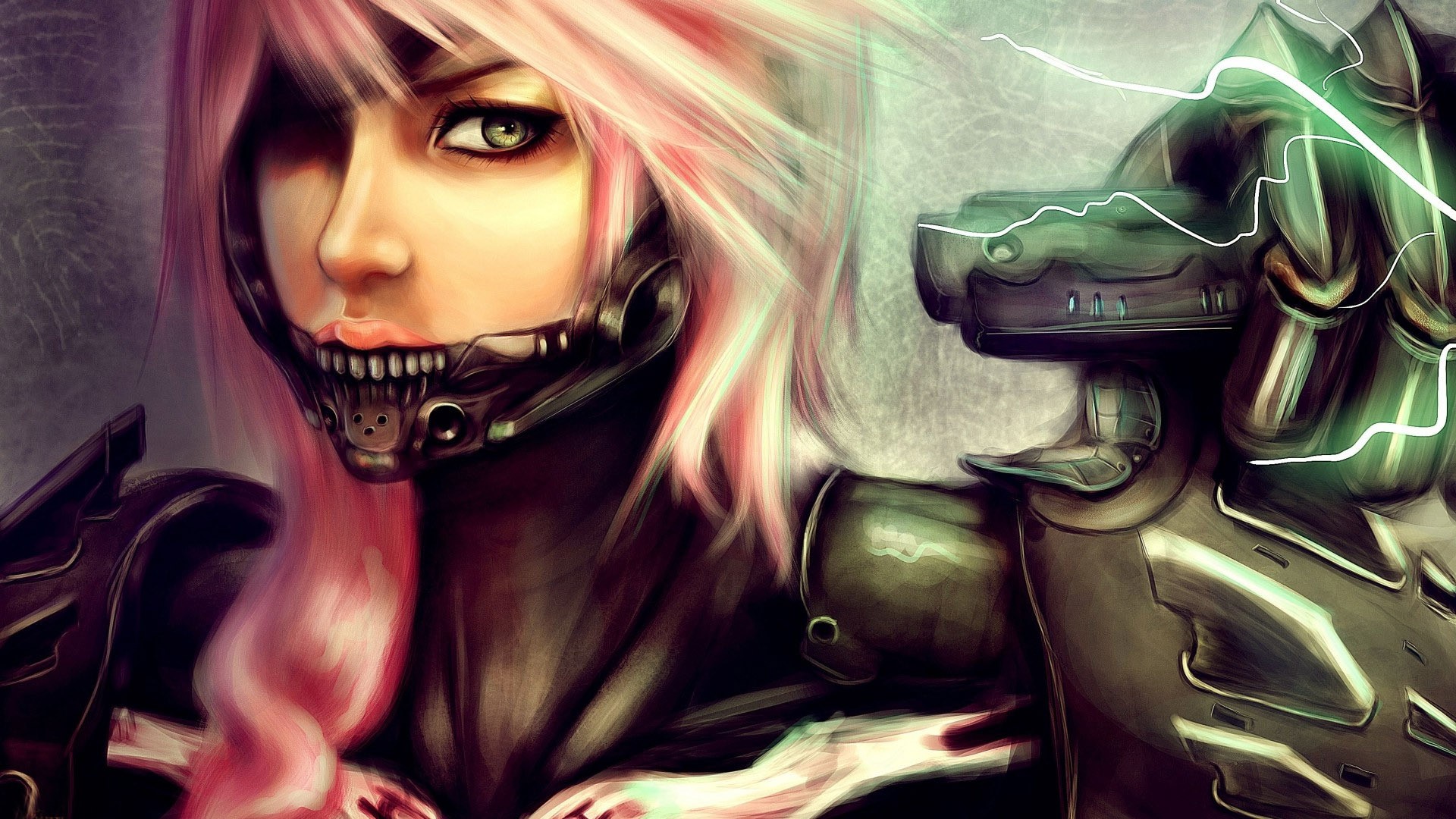 Women Artwork Concept Art Fantasy Art Metal Gear Rising Genderswap Raiden Metal Gear Rising Revengea 1920x1080