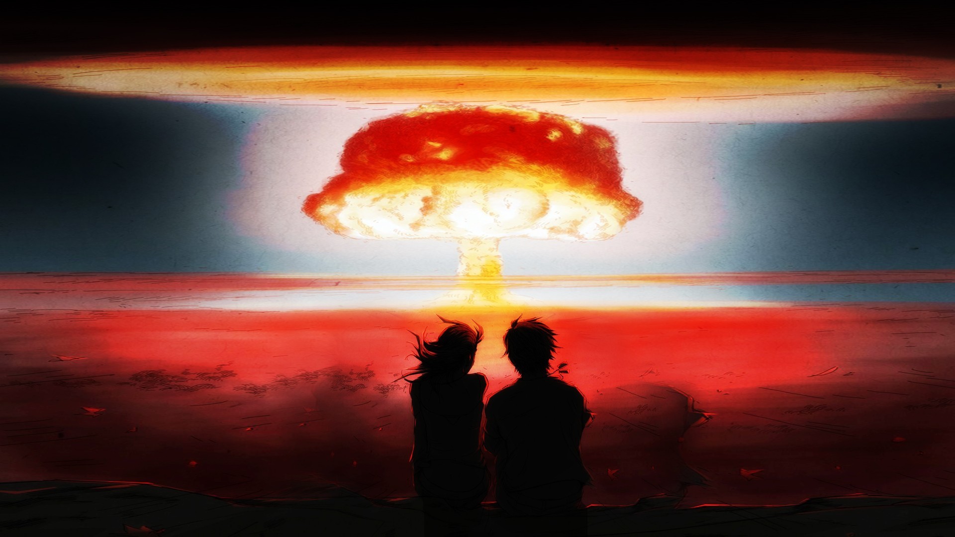 Nuclear Abstract Explosion Atomic Bomb Apocalyptic 1920x1080