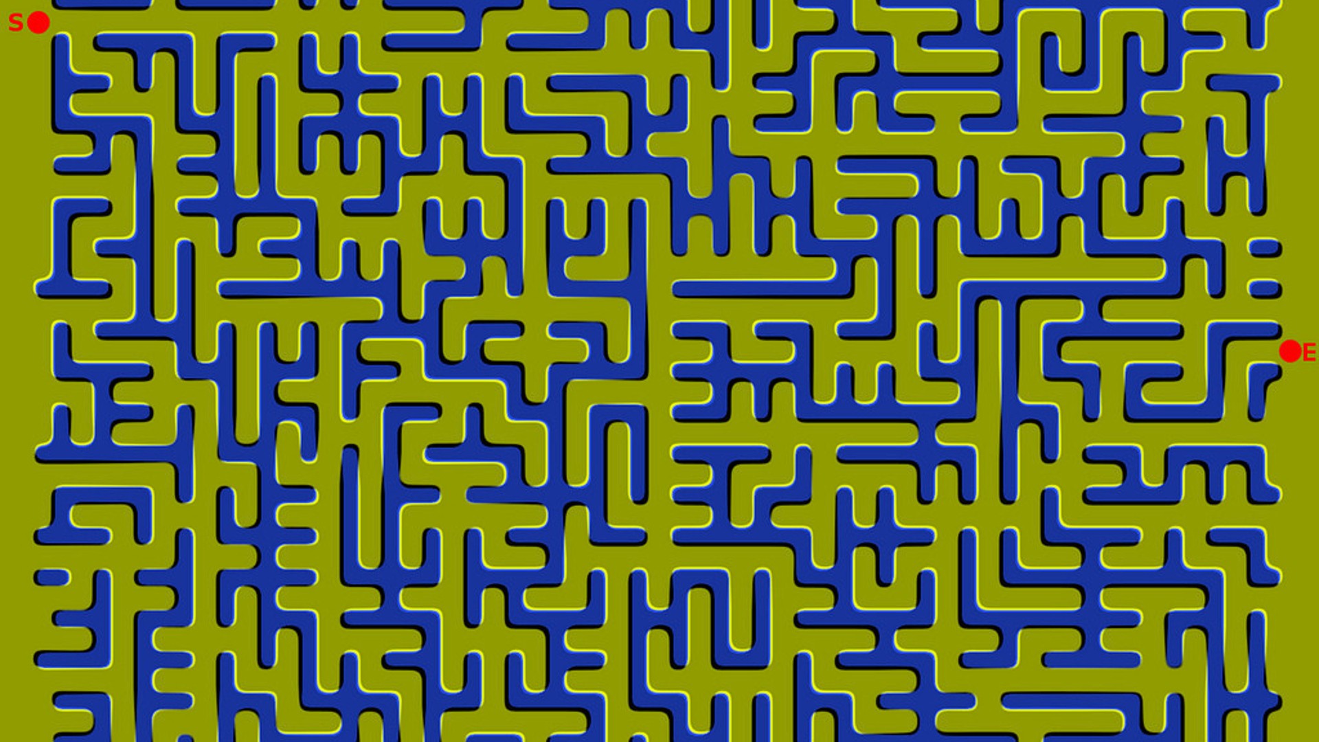 Mazes Optical Illusion Labyrinth 1920x1080