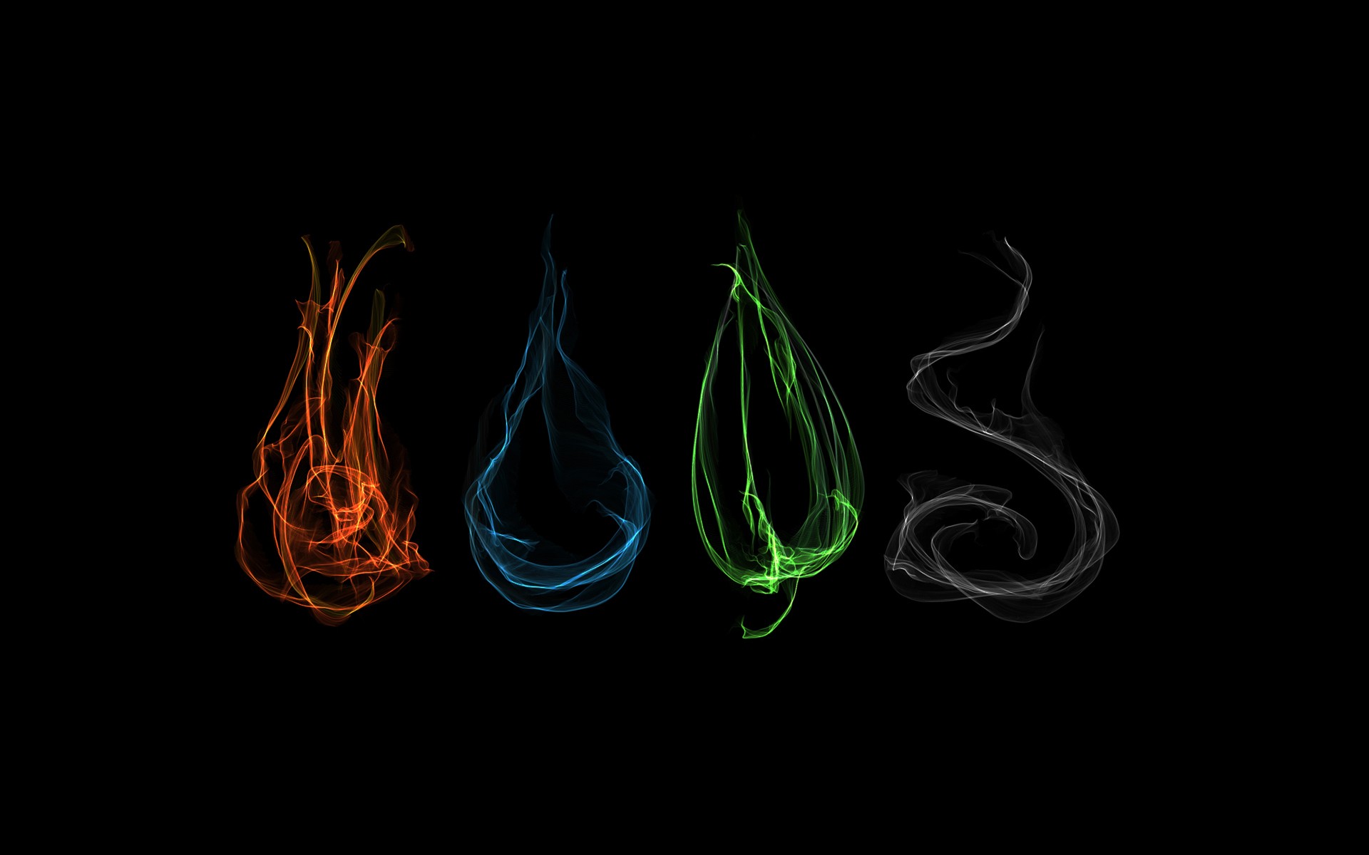 Four Elements Simple Background Abstract 1920x1200