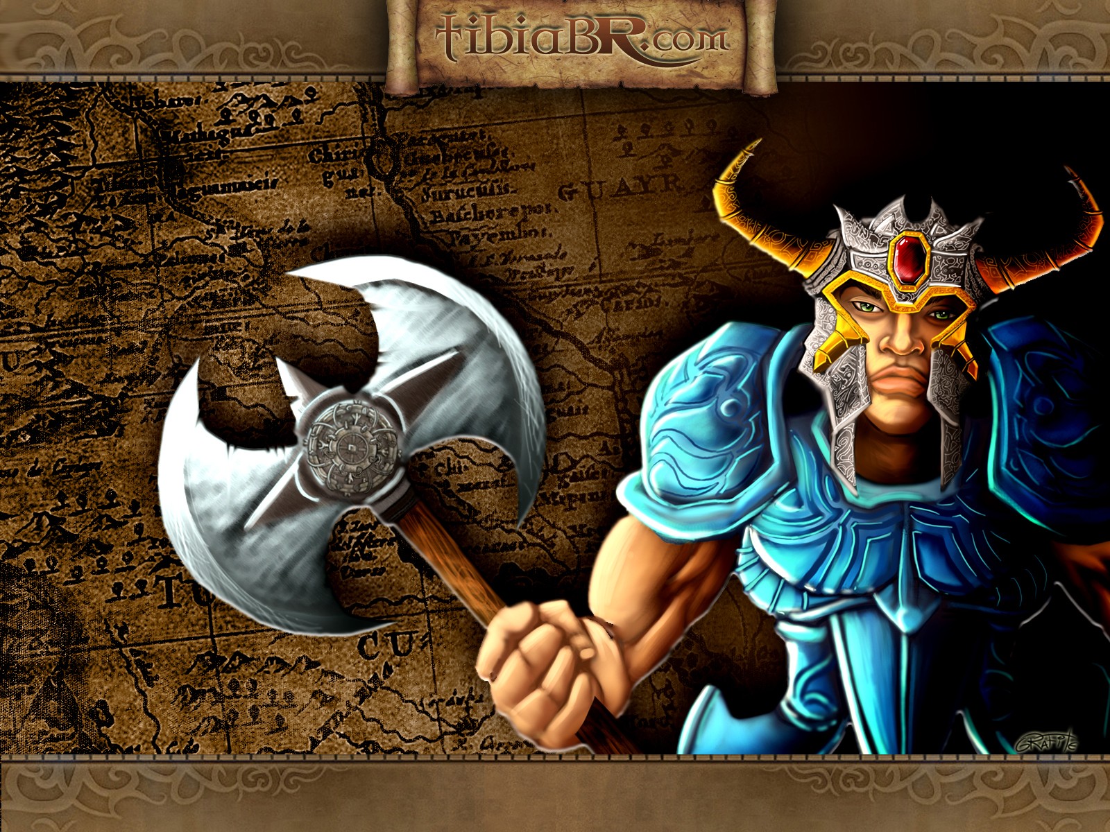 Tibia PC Gaming RPG Warrior Illusive Man 1600x1200