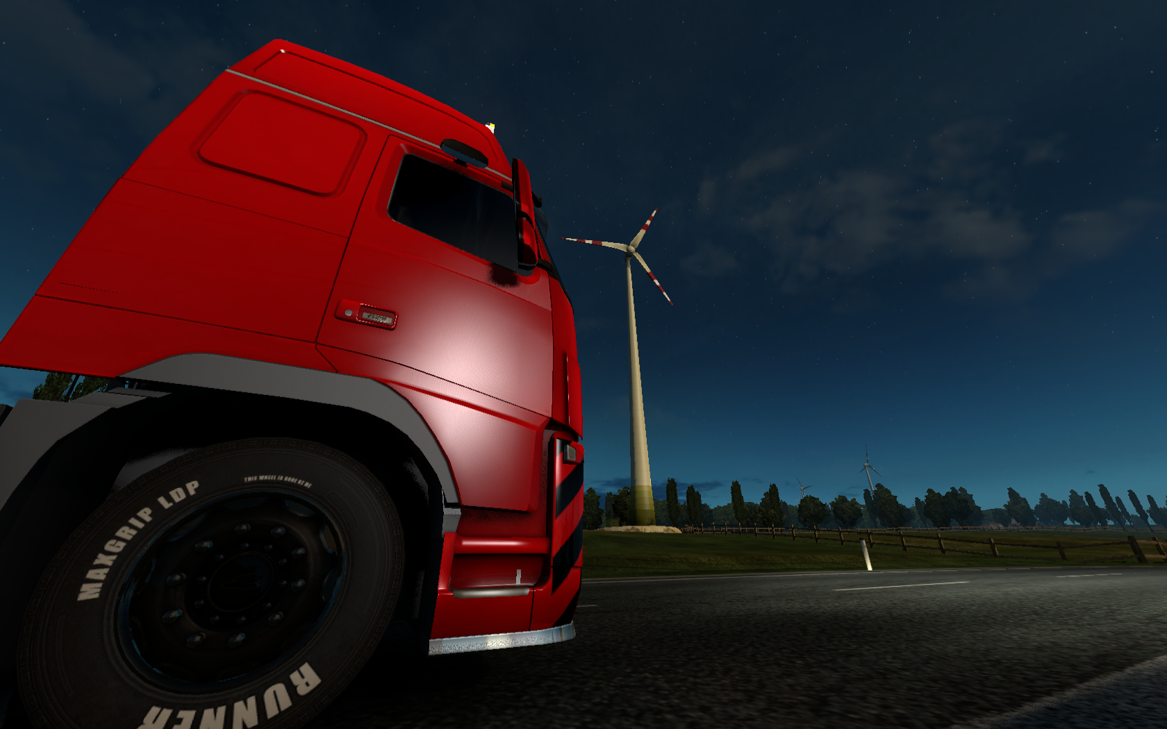 Euro Truck Simulator 2 Video Games Night Sun Morning Road Car Trucks Cargo 1680x1050
