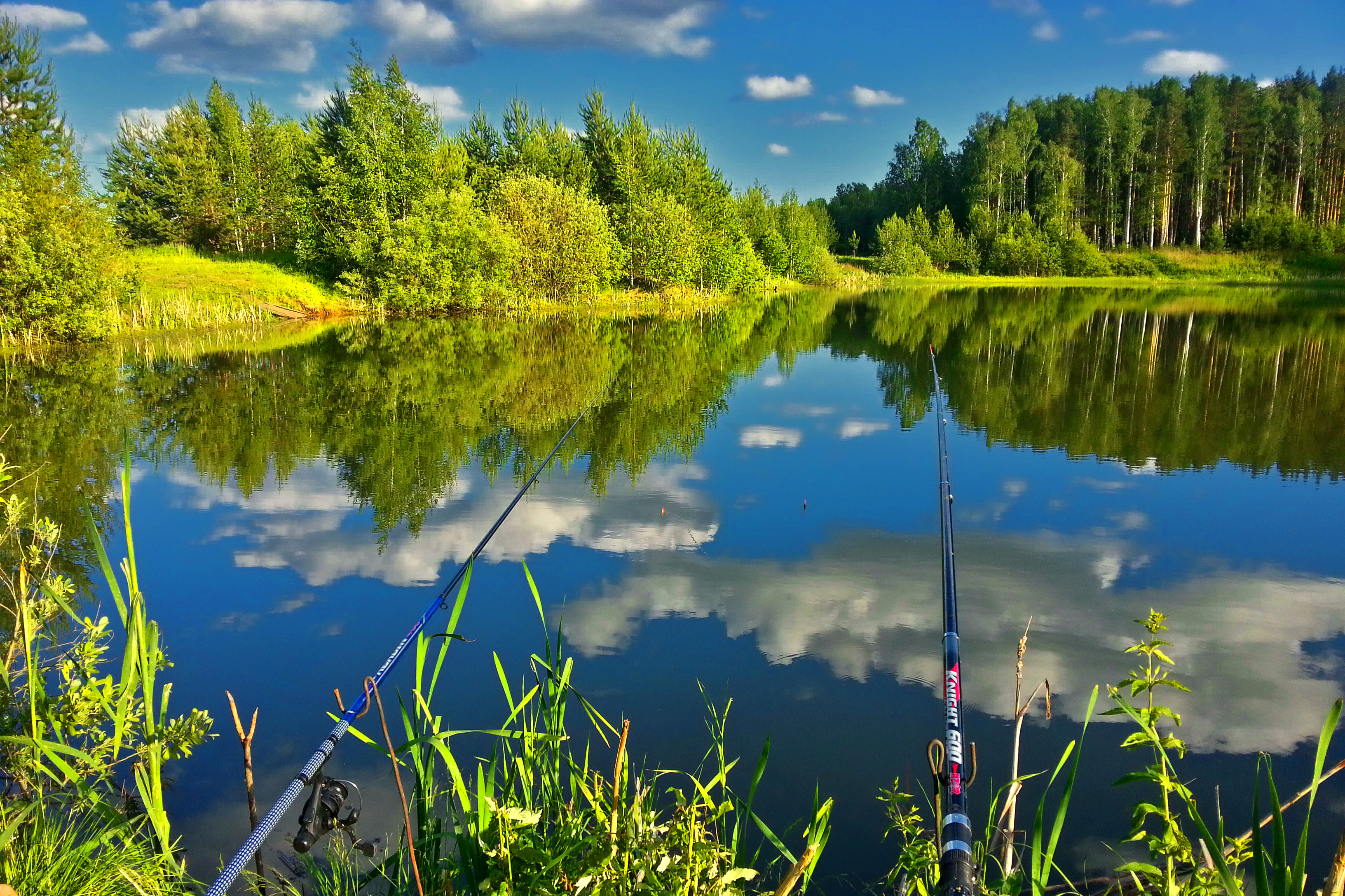 River Fishing Nature 3264x2176