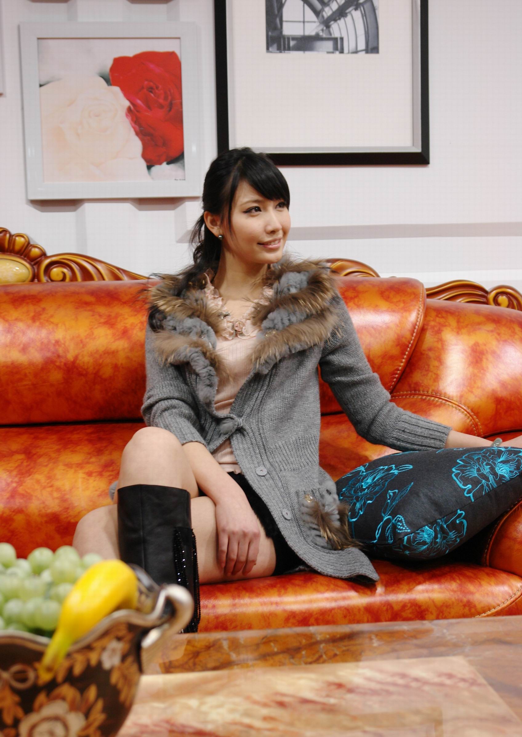 Diana Xu Miss World Asian Couch Dark Hair Boots 1696x2394