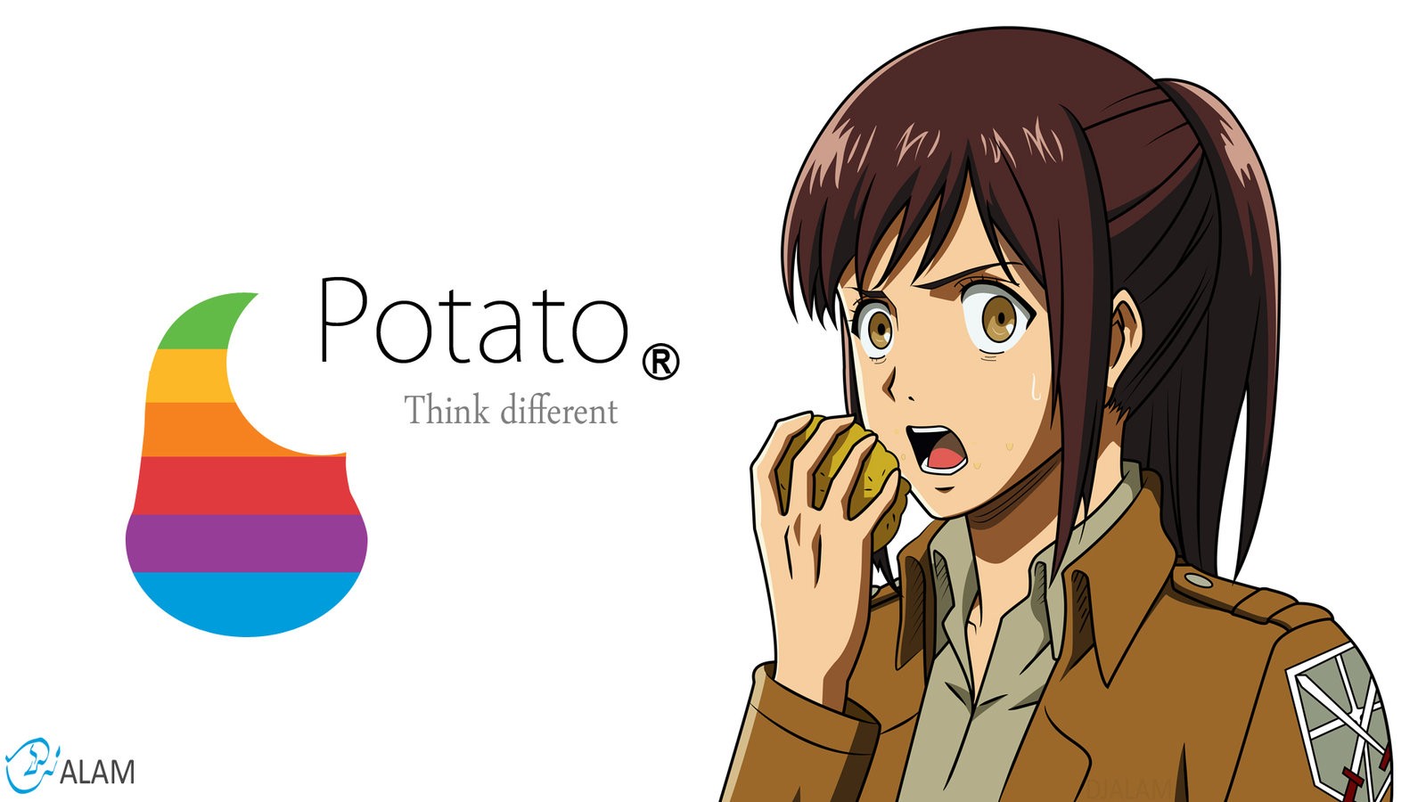 Blouse Sasha Anime Anime Girls Potatoes 1600x900