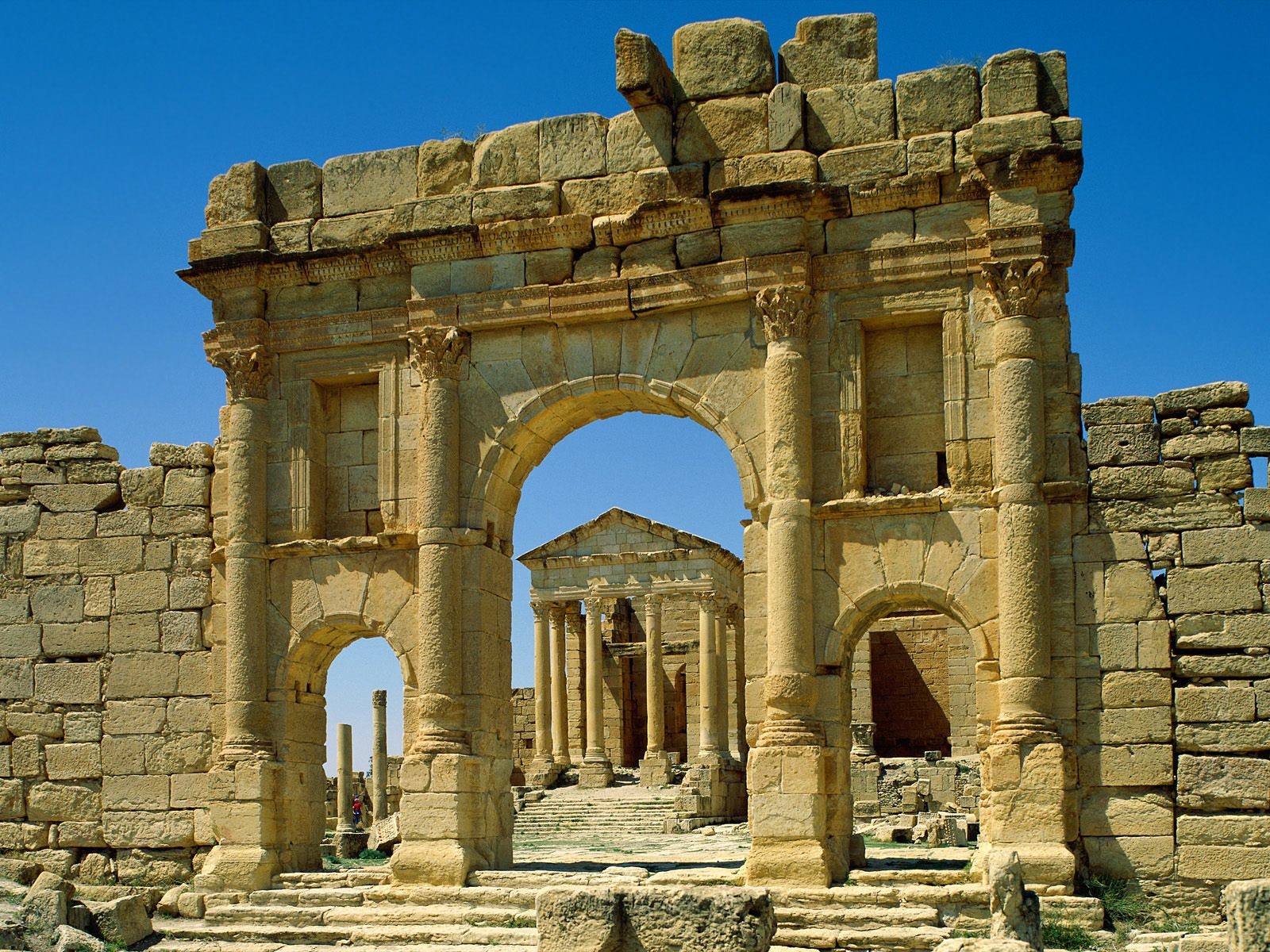 Ruins Ancient Tunisia Temple Roman 1600x1200
