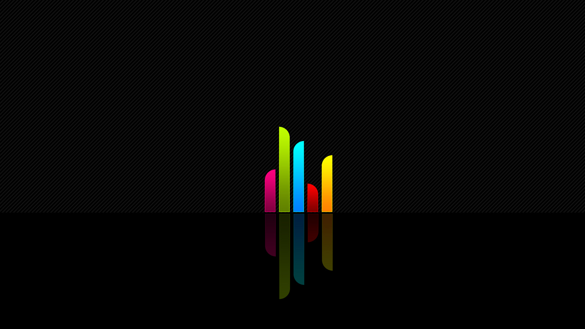 Simple Red Blue Green Yellow Magenta Pink Gray Stripes Waveforms Abstract Digital Art Minimalism Aud 1920x1080