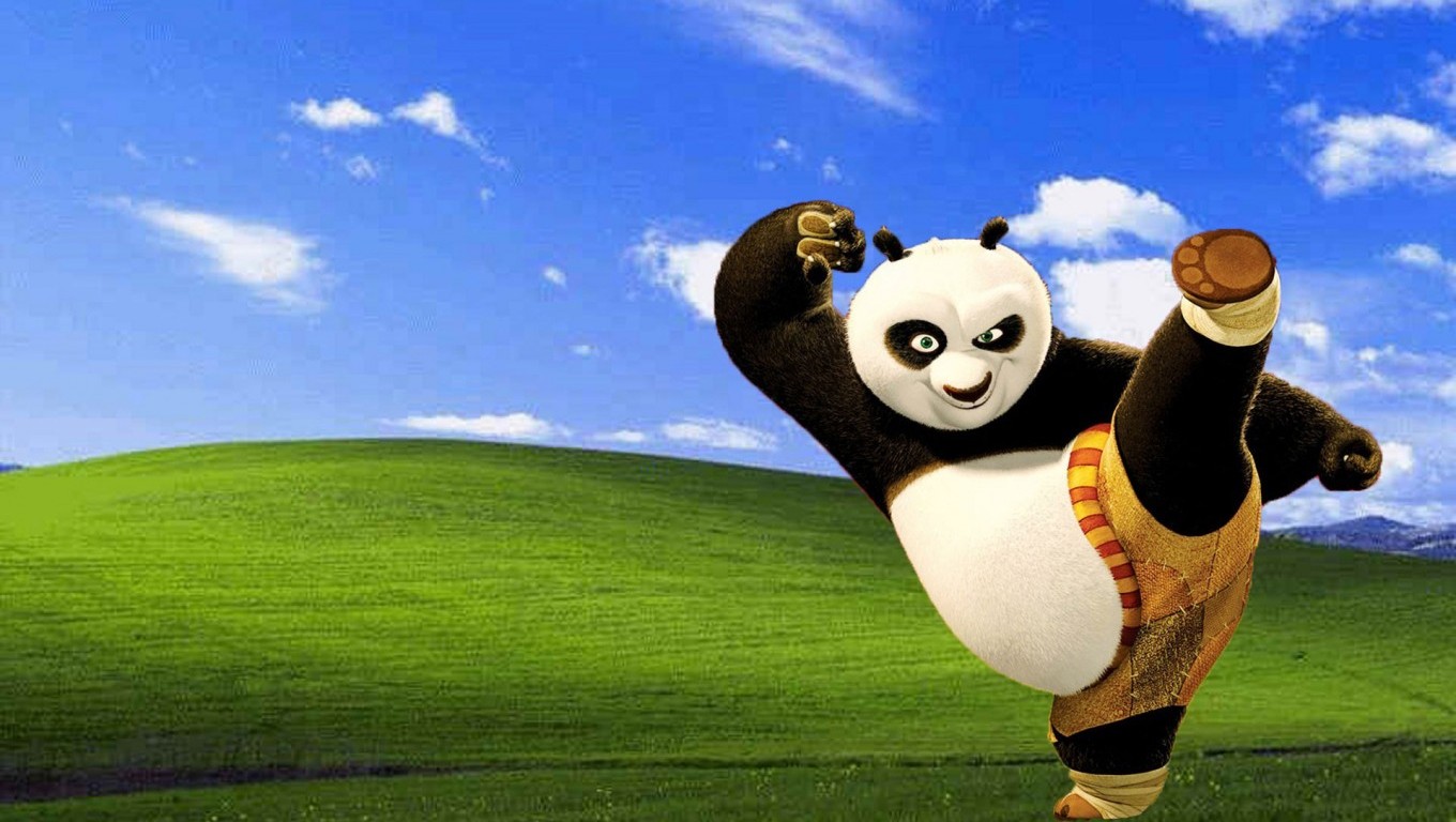 Windows Jack Black Po Kung Fu Panda 1360x768